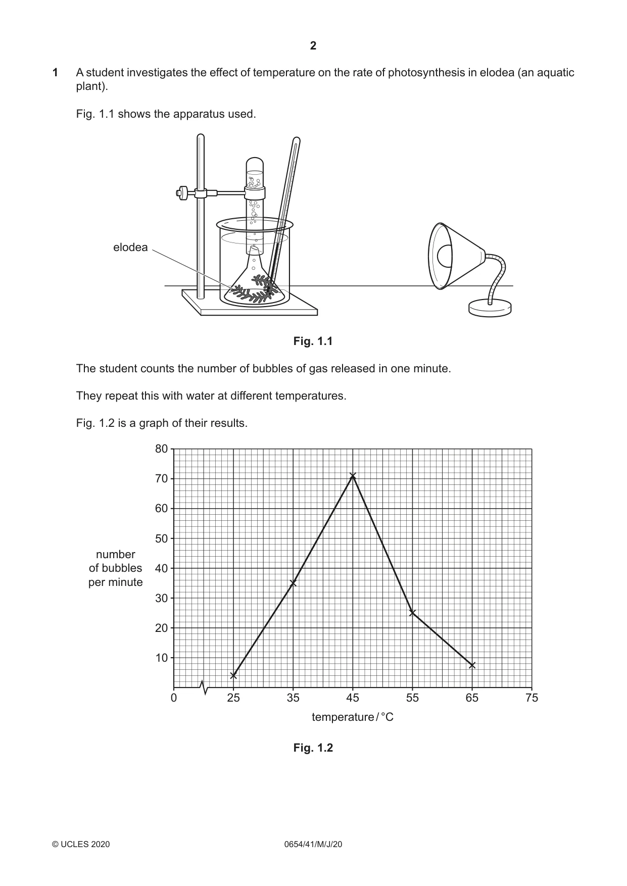 Cambridge IGCSE Sciences - Co-ordinated (Double) 0654 2020 May/June Paper 4 · Variant 1 question paper, page 2 of 32