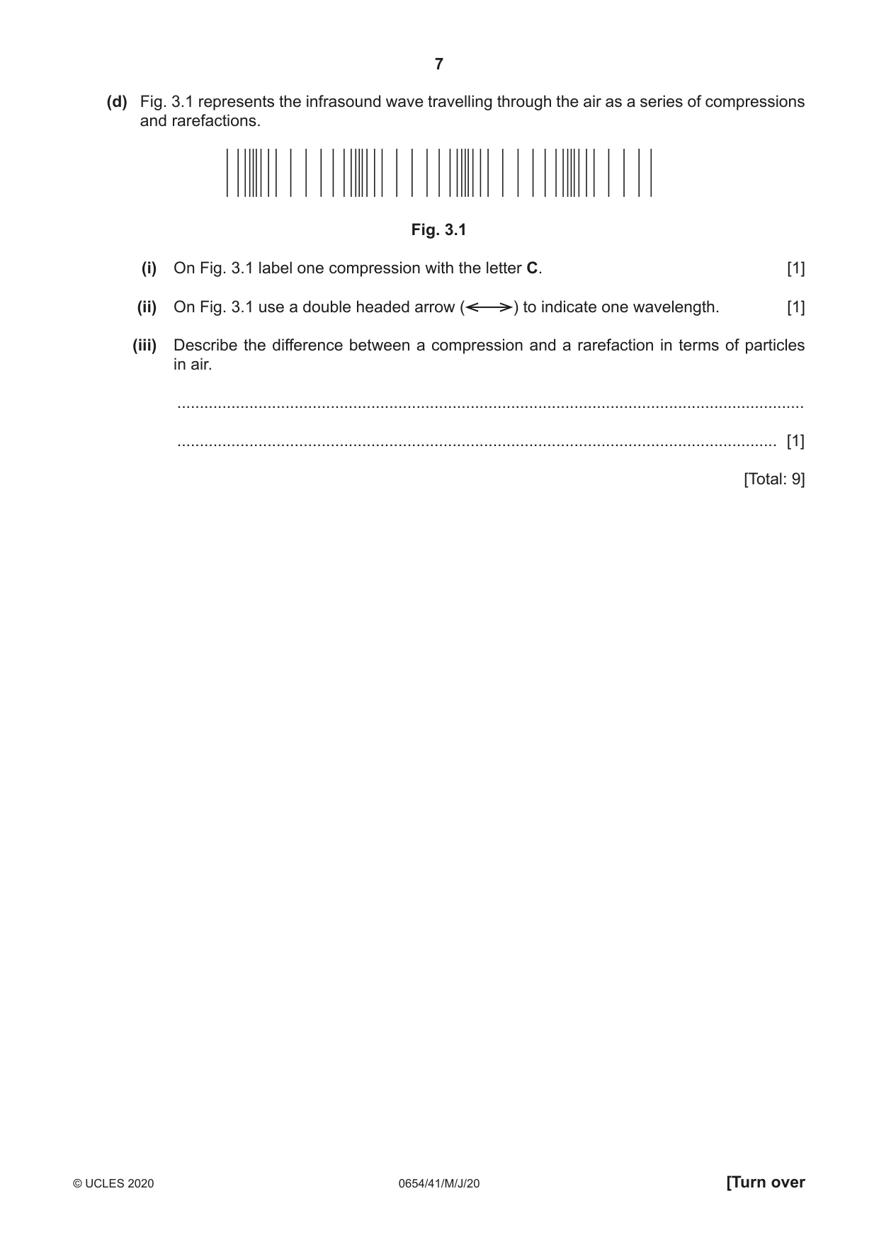 Cambridge IGCSE Sciences - Co-ordinated (Double) 0654 2020 May/June Paper 4 · Variant 1 question paper, page 7 of 32