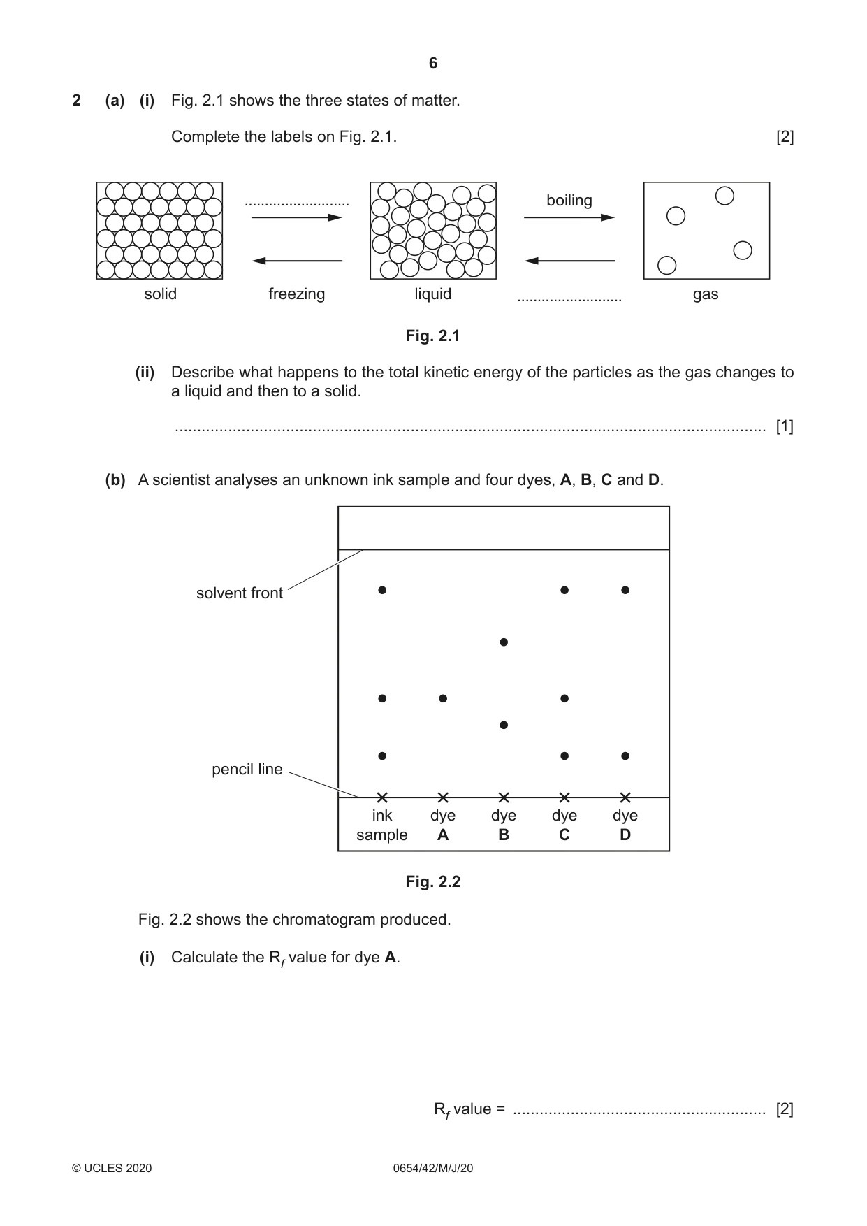Cambridge IGCSE Sciences - Co-ordinated (Double) 0654 2020 May/June Paper 4 · Variant 2 question paper, page 6 of 32