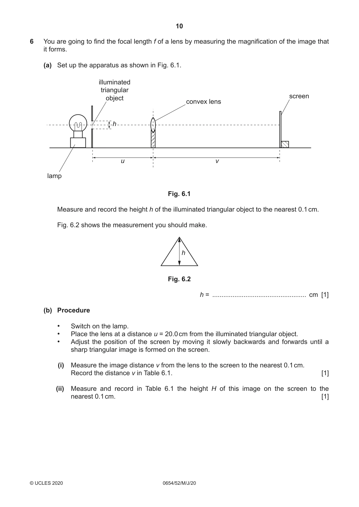Cambridge IGCSE Sciences - Co-ordinated (Double) 0654 2020 May/June Paper 5 · Variant 2 question paper, page 10 of 16
