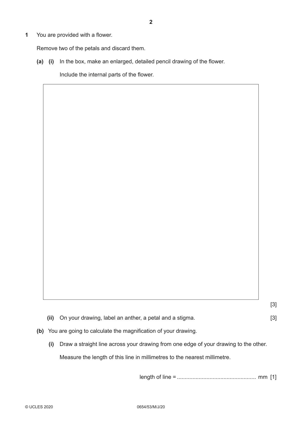 Cambridge IGCSE Sciences - Co-ordinated (Double) 0654 2020 May/June Paper 5 · Variant 3 question paper, page 2 of 16