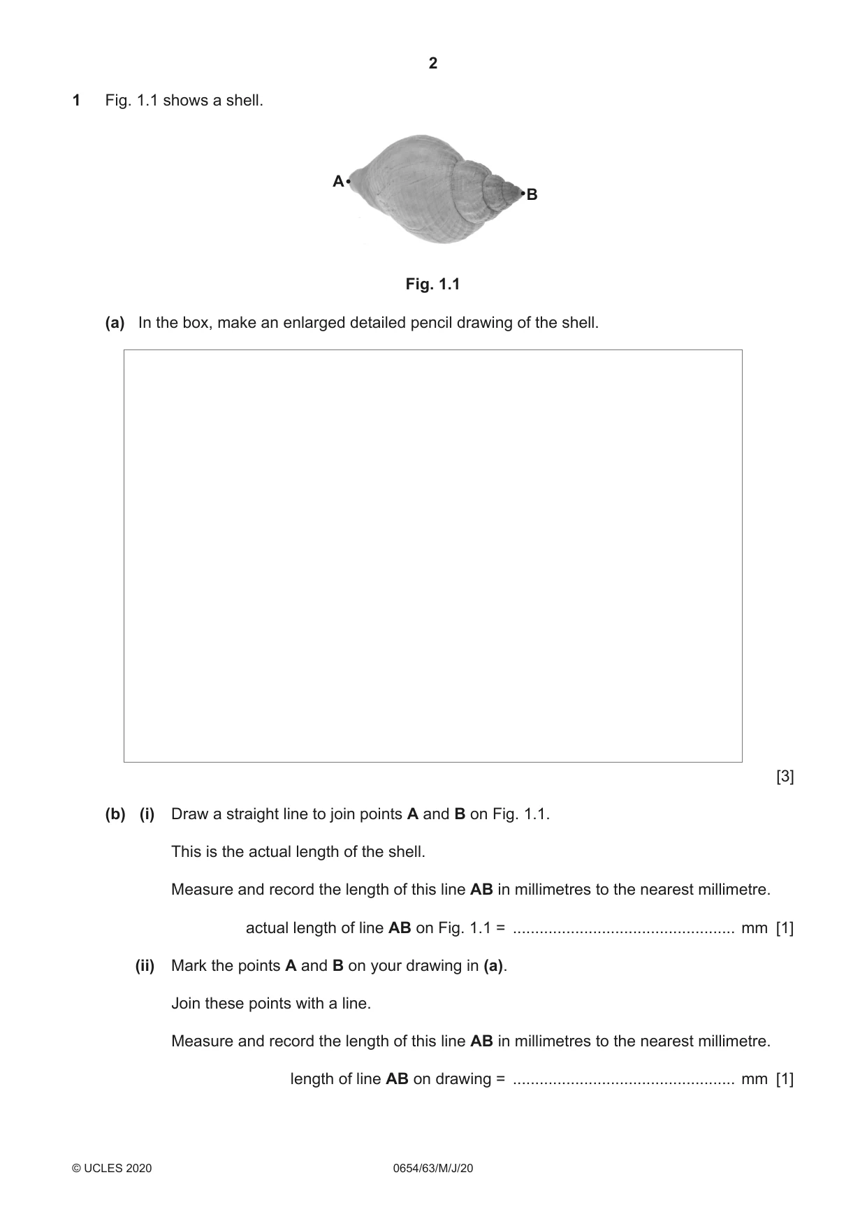 Cambridge IGCSE Sciences - Co-ordinated (Double) 0654 2020 May/June Paper 6 · Variant 3 question paper, page 2 of 16