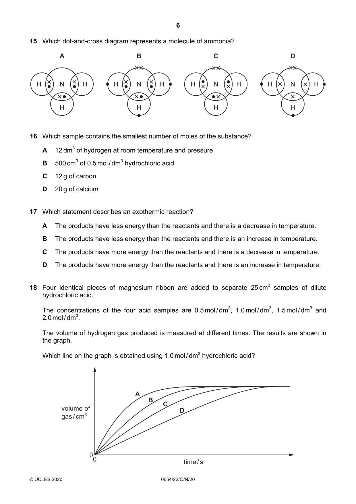 Cambridge IGCSE Sciences - Co-ordinated (Double) 0654 2020 Oct/Nov Paper 2 · Variant 2 question paper, page 6 of 16