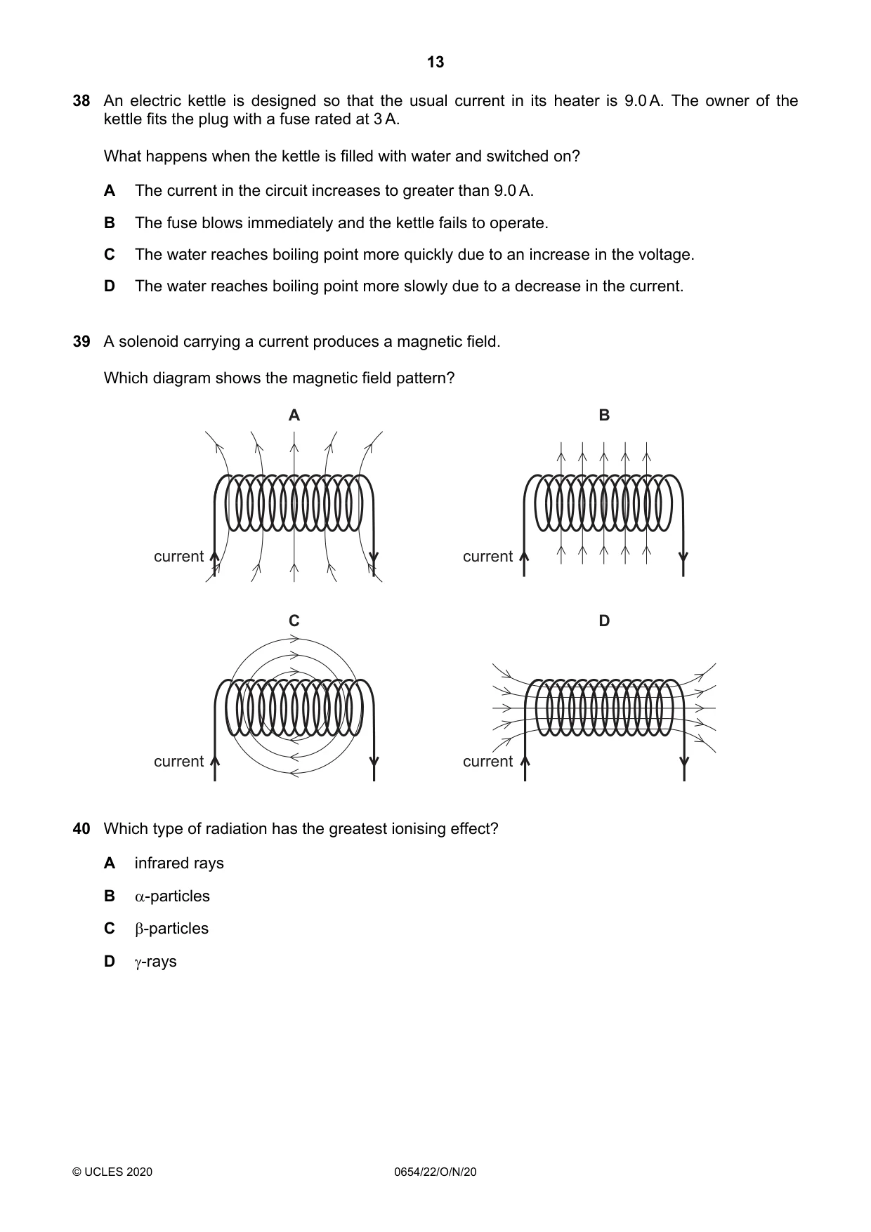 Cambridge IGCSE Sciences - Co-ordinated (Double) 0654 2020 Oct/Nov Paper 2 · Variant 2 question paper, page 13 of 16