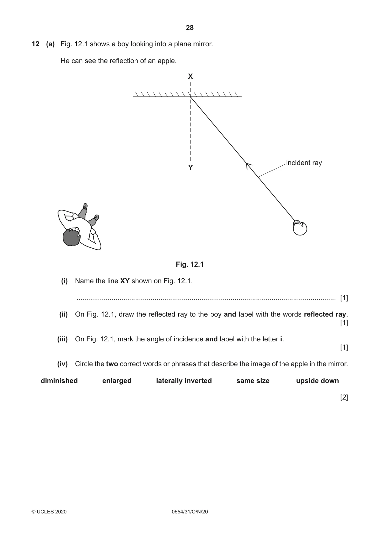 Cambridge IGCSE Sciences - Co-ordinated (Double) 0654 2020 Oct/Nov Paper 3 · Variant 1 question paper, page 28 of 32