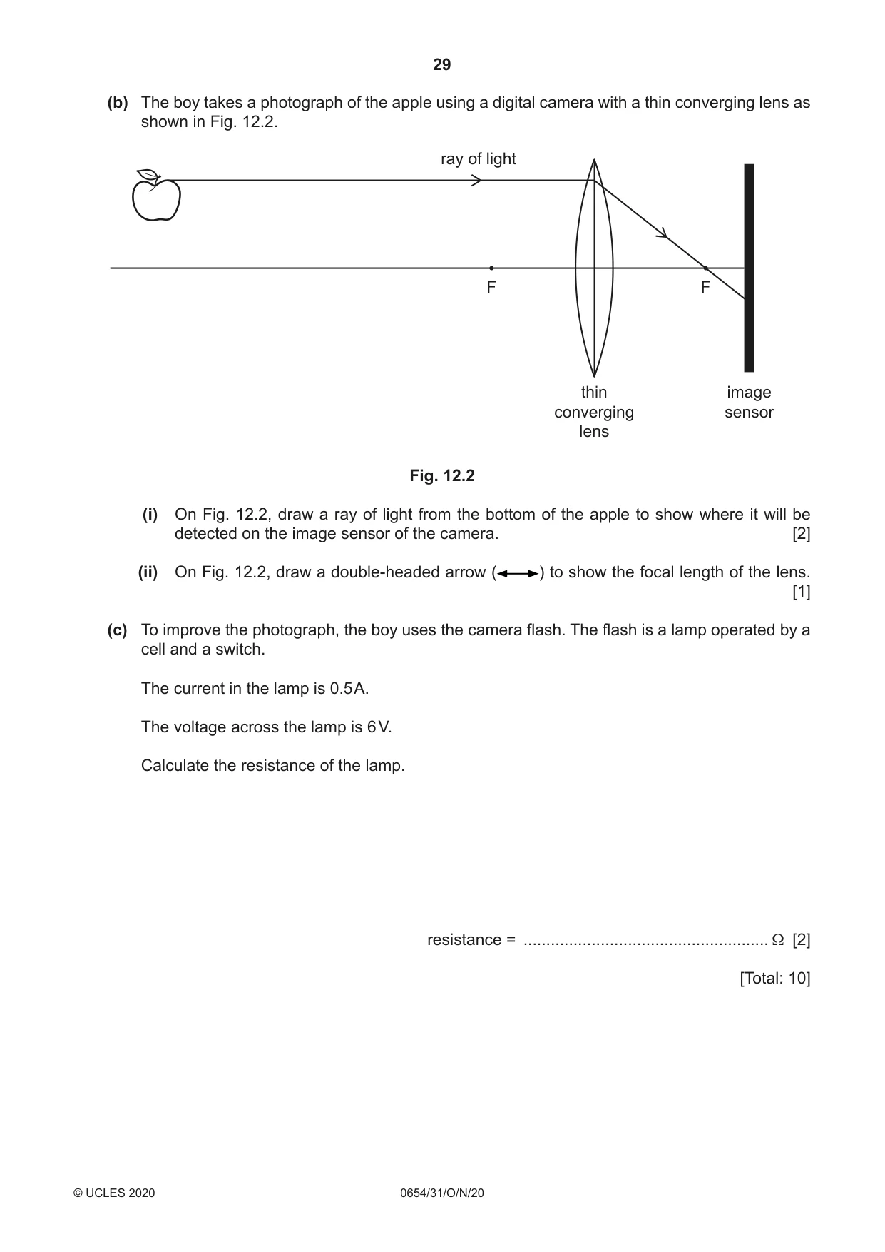 Cambridge IGCSE Sciences - Co-ordinated (Double) 0654 2020 Oct/Nov Paper 3 · Variant 1 question paper, page 29 of 32