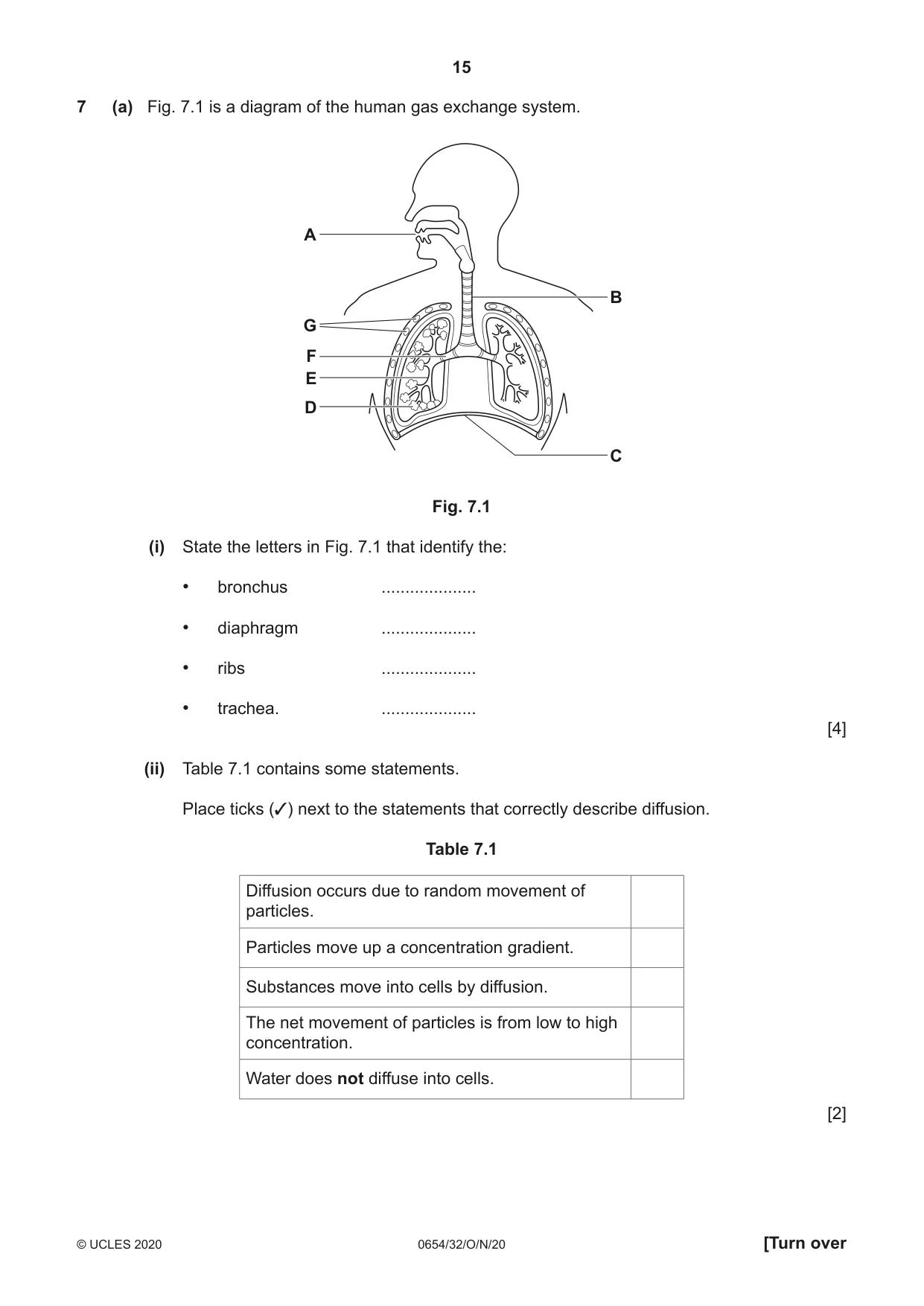 Cambridge IGCSE Sciences - Co-ordinated (Double) 0654 2020 Oct/Nov Paper 3 · Variant 2 question paper, page 15 of 32
