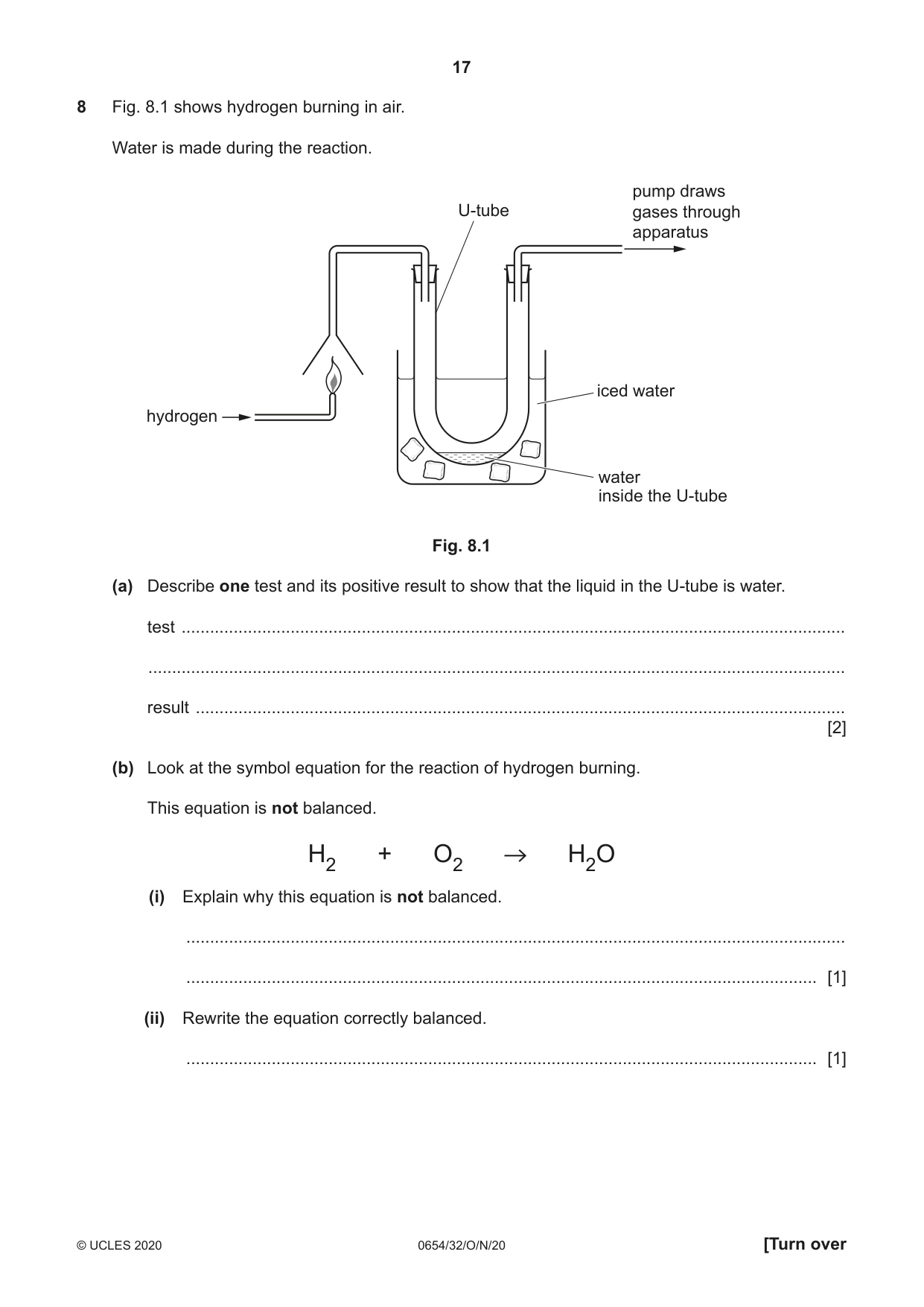 Cambridge IGCSE Sciences - Co-ordinated (Double) 0654 2020 Oct/Nov Paper 3 · Variant 2 question paper, page 17 of 32