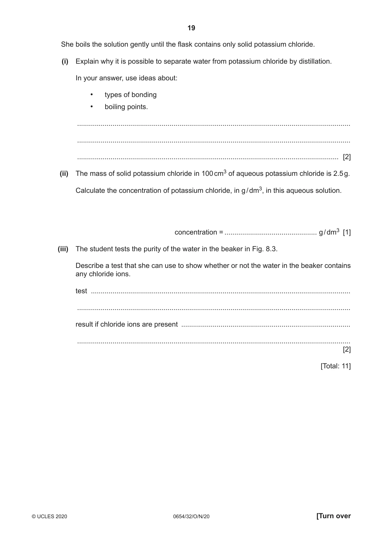 Cambridge IGCSE Sciences - Co-ordinated (Double) 0654 2020 Oct/Nov Paper 3 · Variant 2 question paper, page 19 of 32