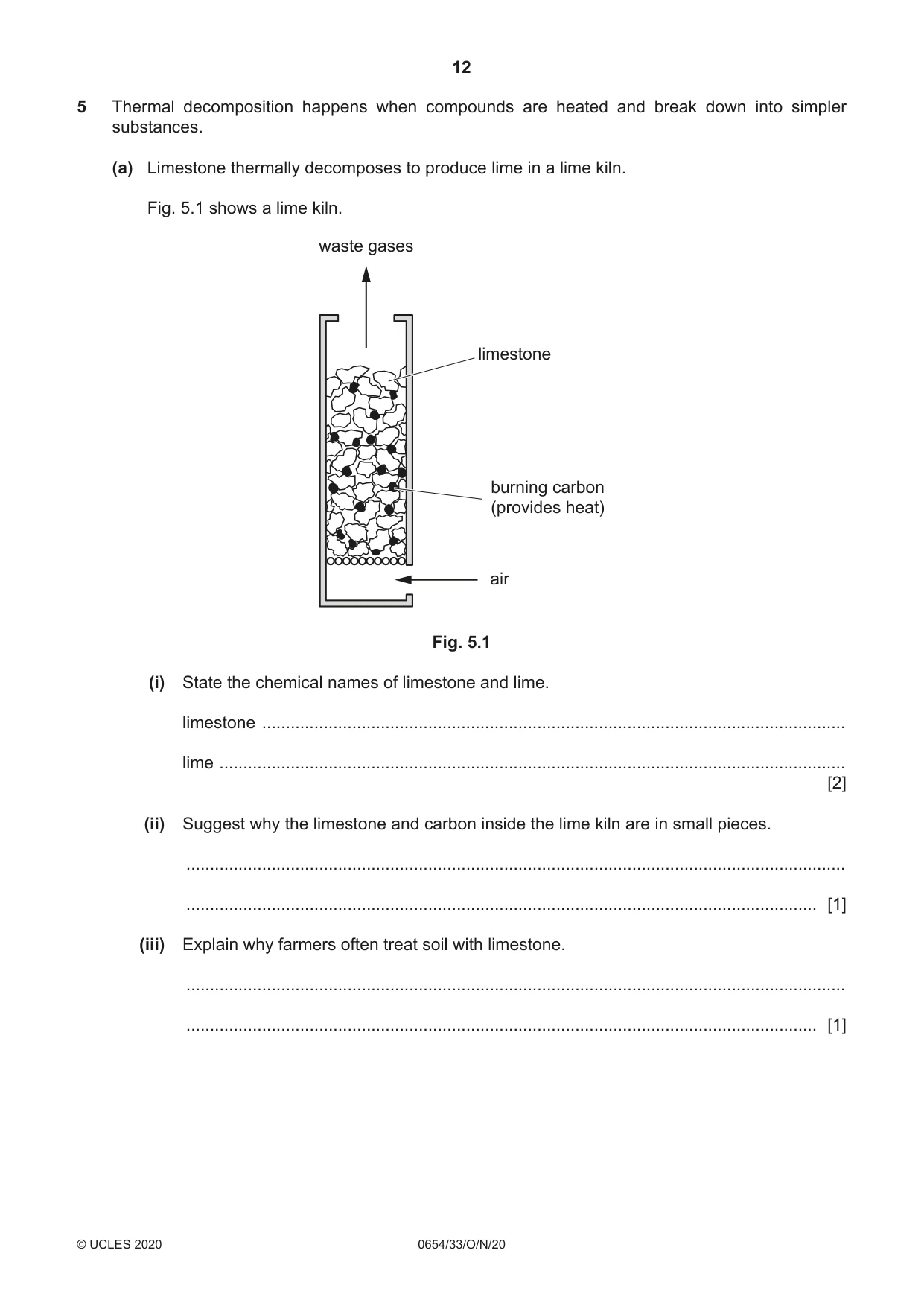 Cambridge IGCSE Sciences - Co-ordinated (Double) 0654 2020 Oct/Nov Paper 3 · Variant 3 question paper, page 12 of 32