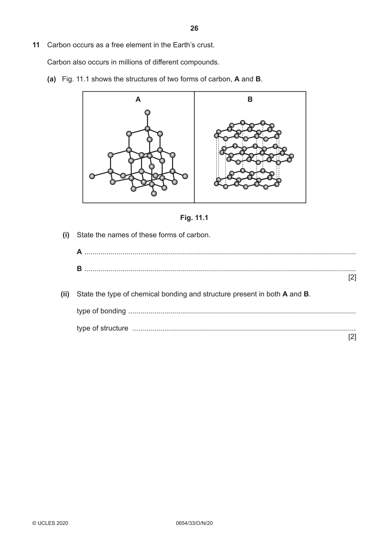 Cambridge IGCSE Sciences - Co-ordinated (Double) 0654 2020 Oct/Nov Paper 3 · Variant 3 question paper, page 26 of 32
