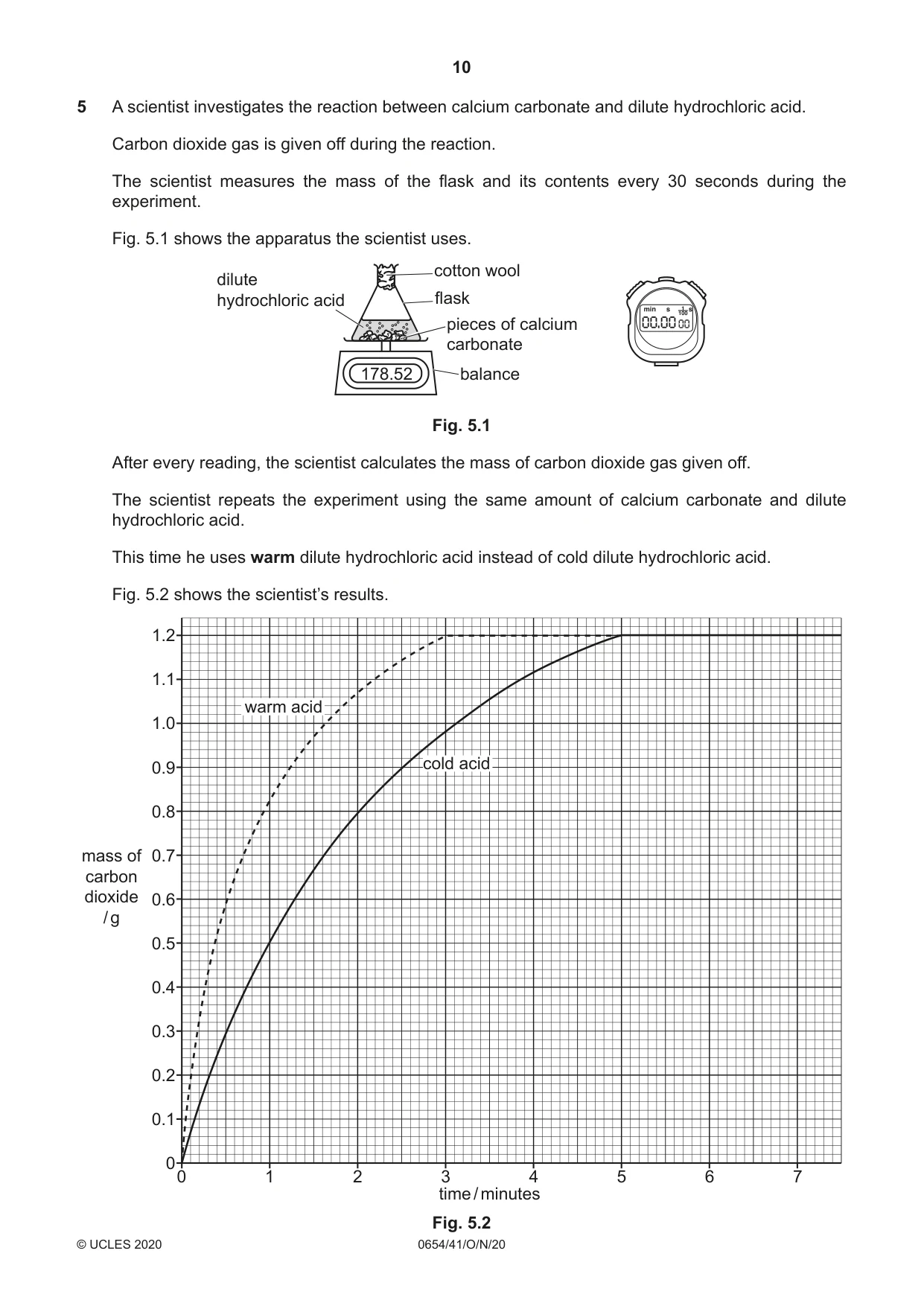 Cambridge IGCSE Sciences - Co-ordinated (Double) 0654 2020 Oct/Nov Paper 4 · Variant 1 question paper, page 10 of 28