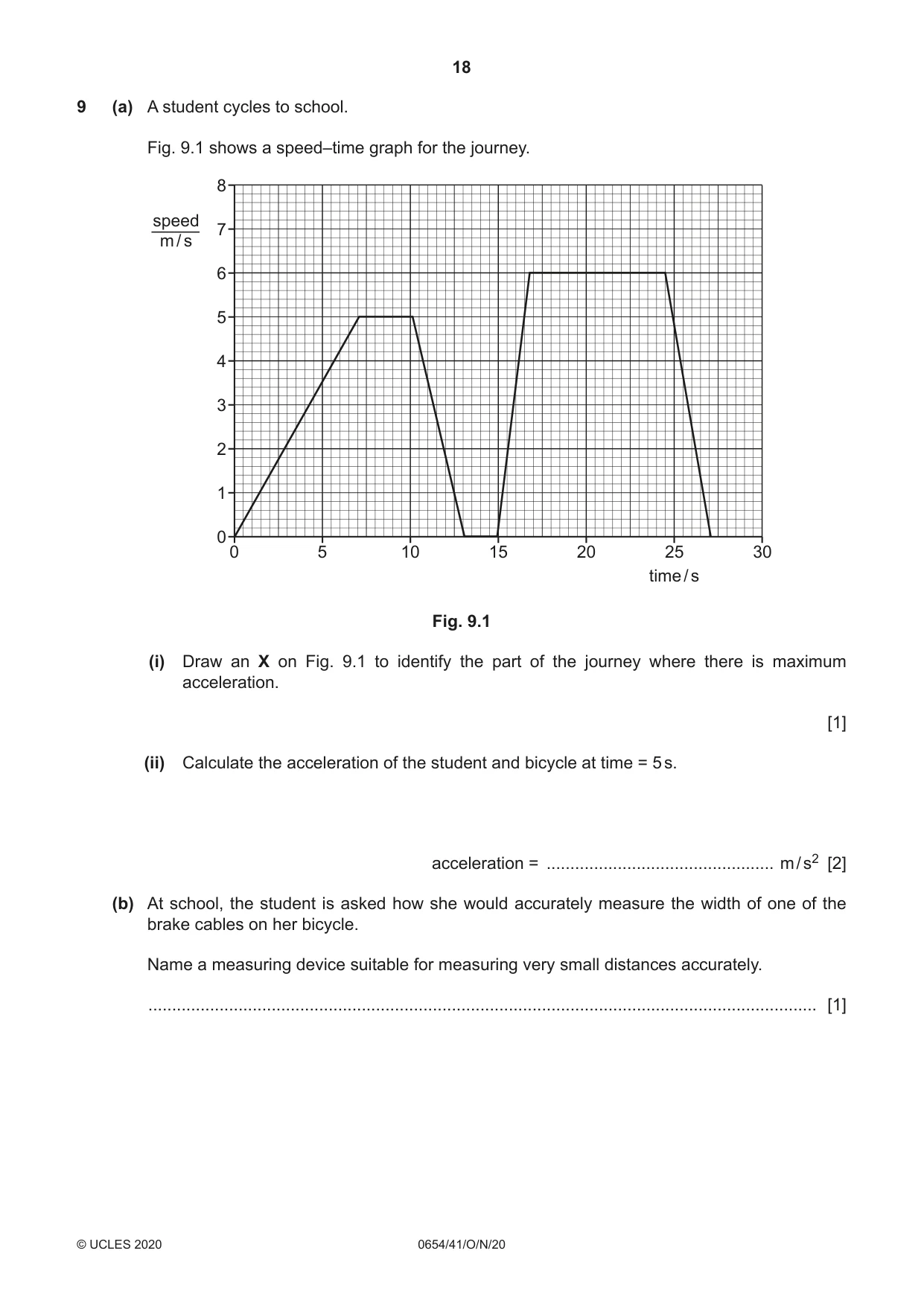 Cambridge IGCSE Sciences - Co-ordinated (Double) 0654 2020 Oct/Nov Paper 4 · Variant 1 question paper, page 18 of 28