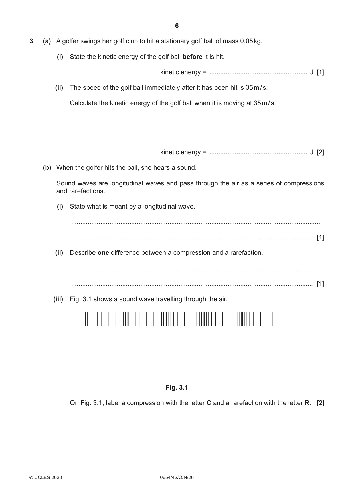 Cambridge IGCSE Sciences - Co-ordinated (Double) 0654 2020 Oct/Nov Paper 4 · Variant 2 question paper, page 6 of 28