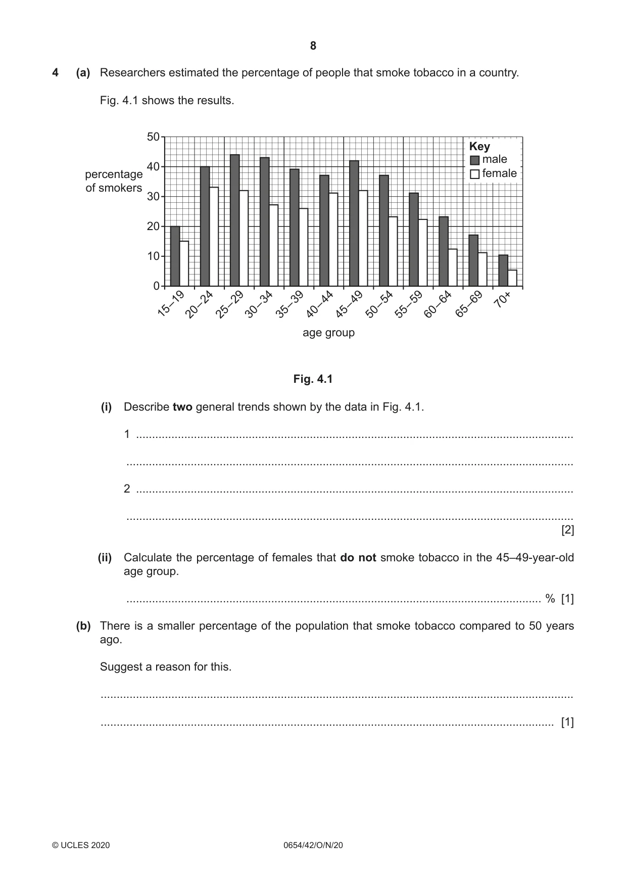 Cambridge IGCSE Sciences - Co-ordinated (Double) 0654 2020 Oct/Nov Paper 4 · Variant 2 question paper, page 8 of 28