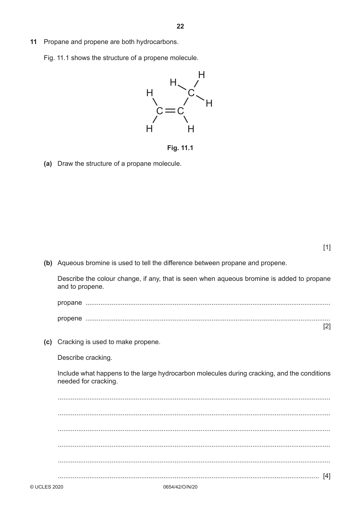 Cambridge IGCSE Sciences - Co-ordinated (Double) 0654 2020 Oct/Nov Paper 4 · Variant 2 question paper, page 22 of 28