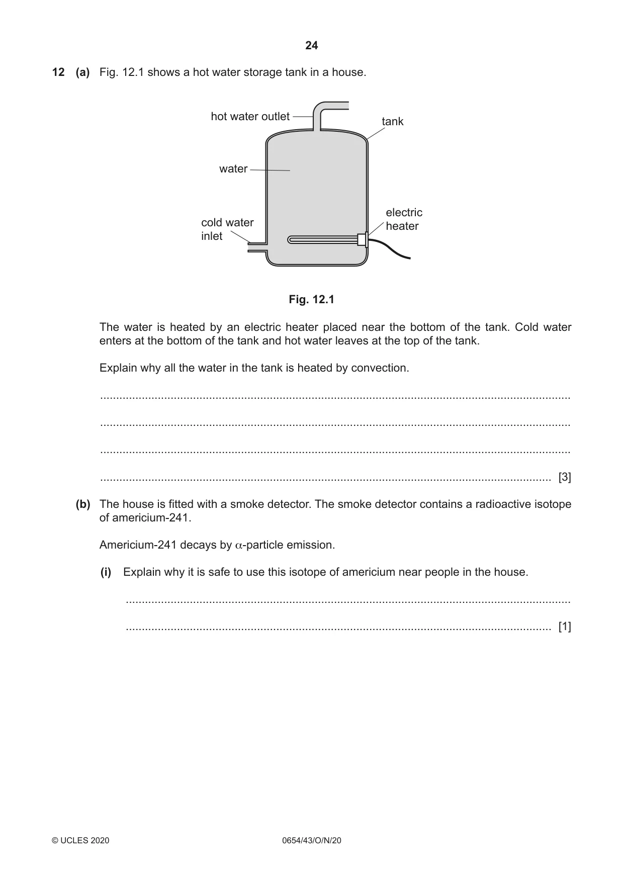 Cambridge IGCSE Sciences - Co-ordinated (Double) 0654 2020 Oct/Nov Paper 4 · Variant 3 question paper, page 24 of 28
