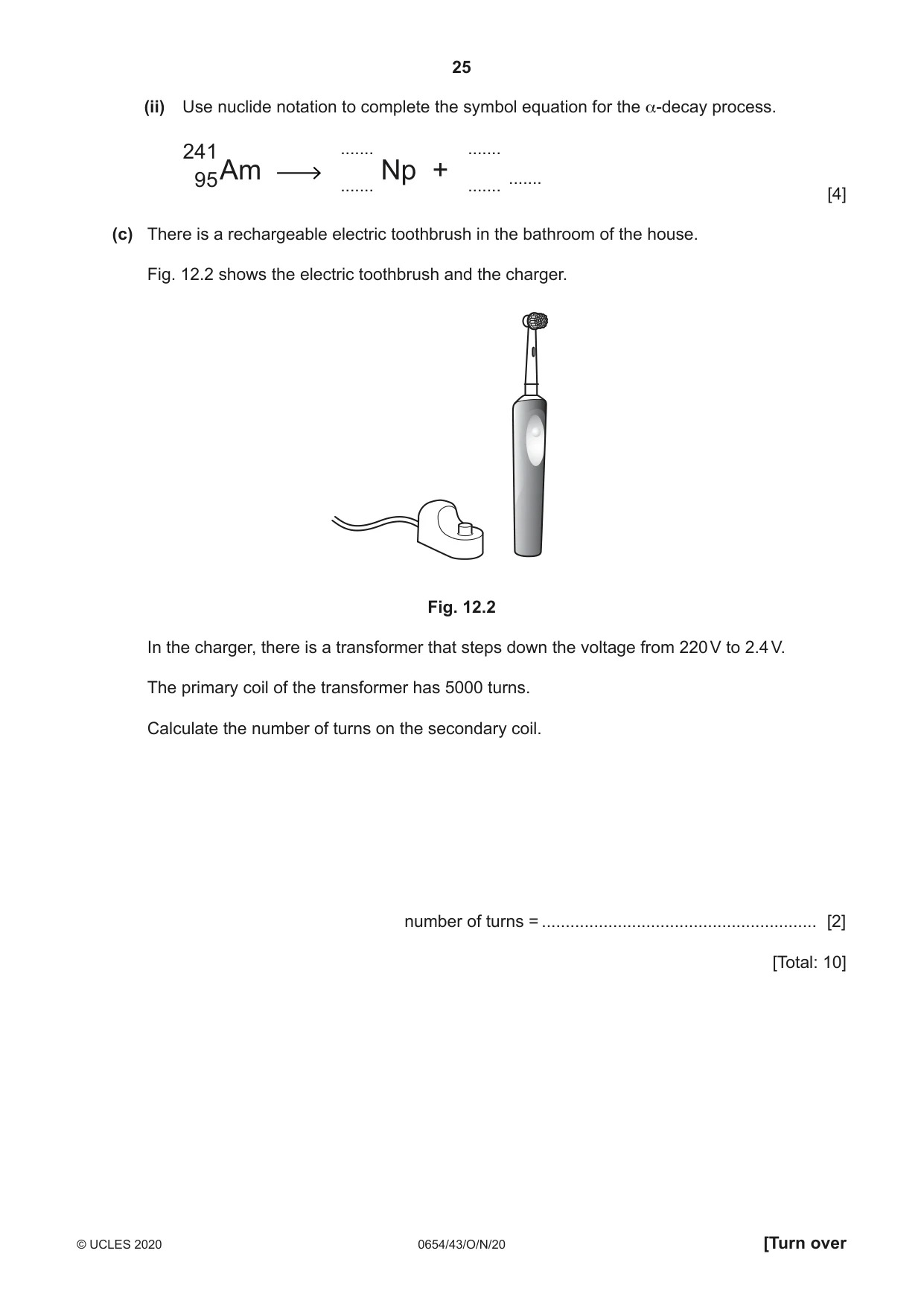 Cambridge IGCSE Sciences - Co-ordinated (Double) 0654 2020 Oct/Nov Paper 4 · Variant 3 question paper, page 25 of 28