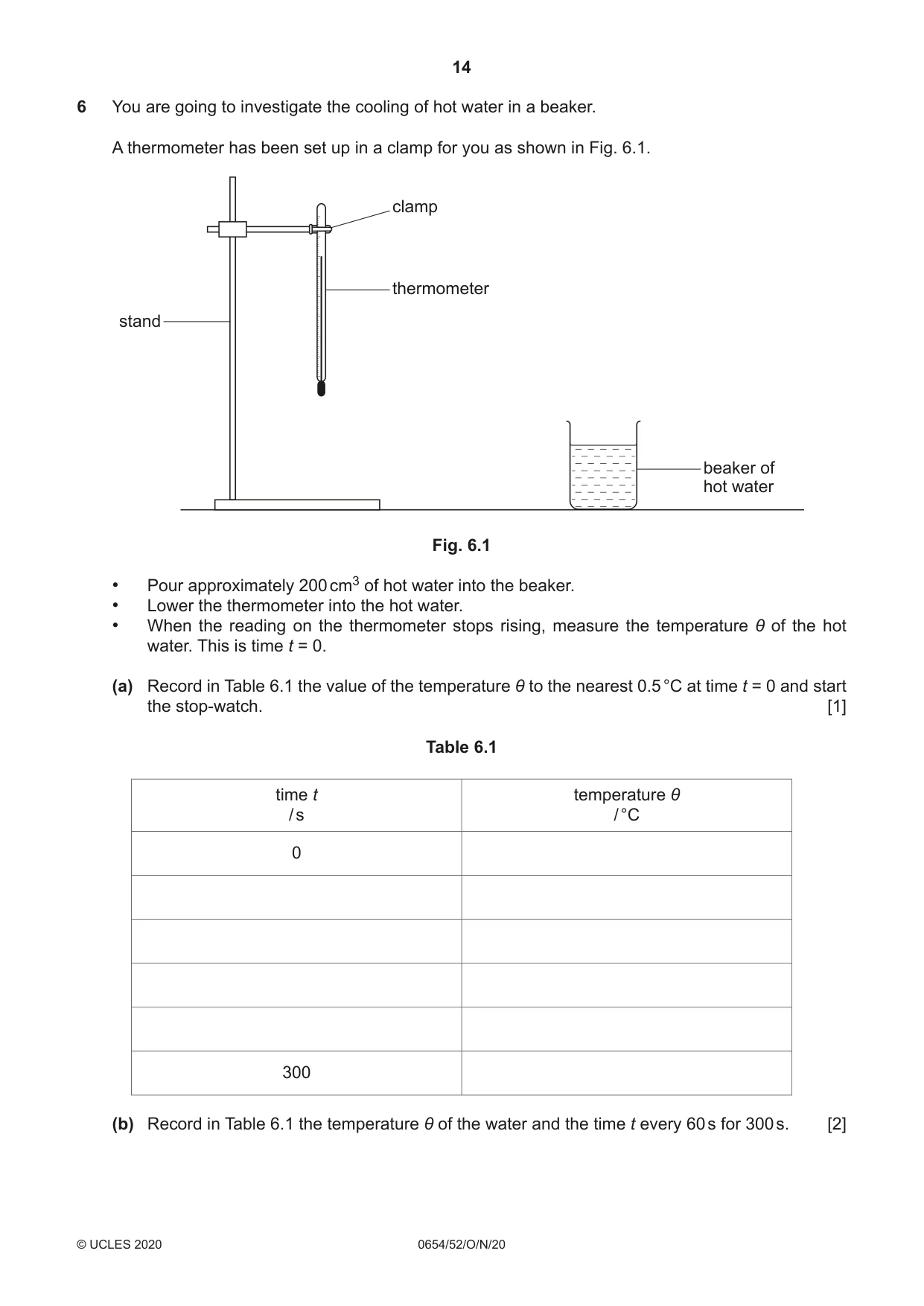 Cambridge IGCSE Sciences - Co-ordinated (Double) 0654 2020 Oct/Nov Paper 5 · Variant 2 question paper, page 14 of 16