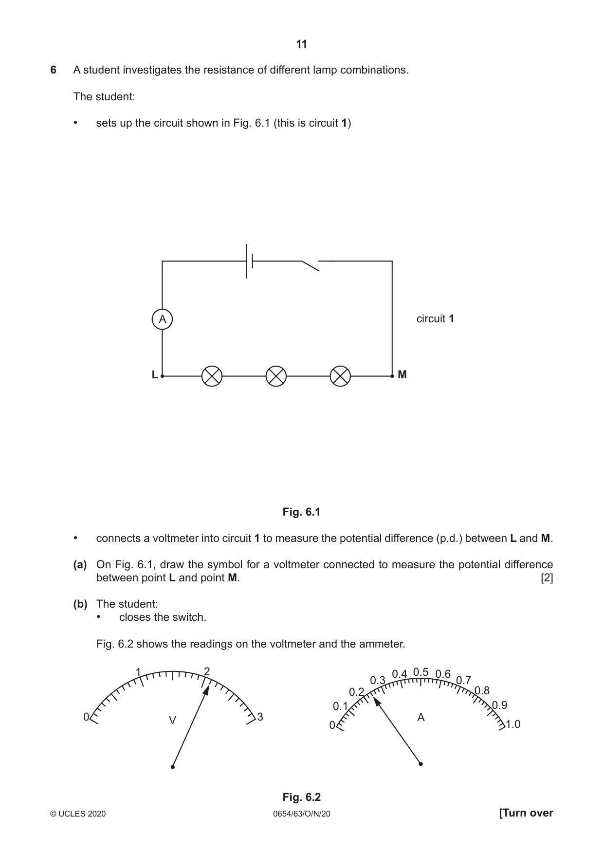 Cambridge IGCSE Sciences - Co-ordinated (Double) 0654 2020 Oct/Nov Paper 6 · Variant 3 question paper, page 11 of 16