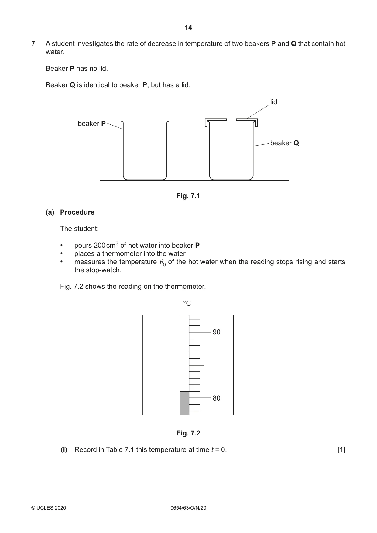 Cambridge IGCSE Sciences - Co-ordinated (Double) 0654 2020 Oct/Nov Paper 6 · Variant 3 question paper, page 14 of 16