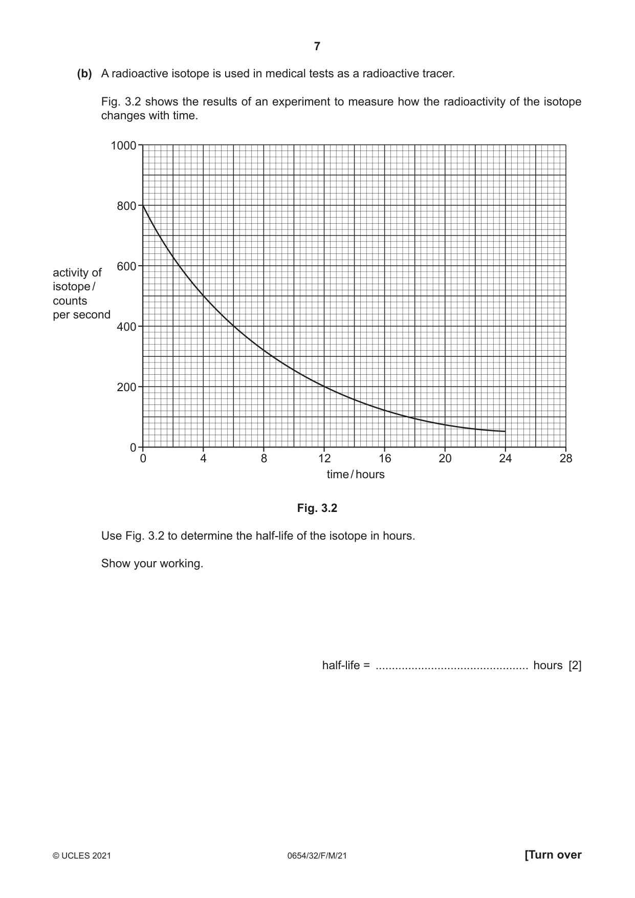 Cambridge IGCSE Sciences - Co-ordinated (Double) 0654 2021 Feb/March Paper 3 · Variant 2 question paper, page 7 of 28