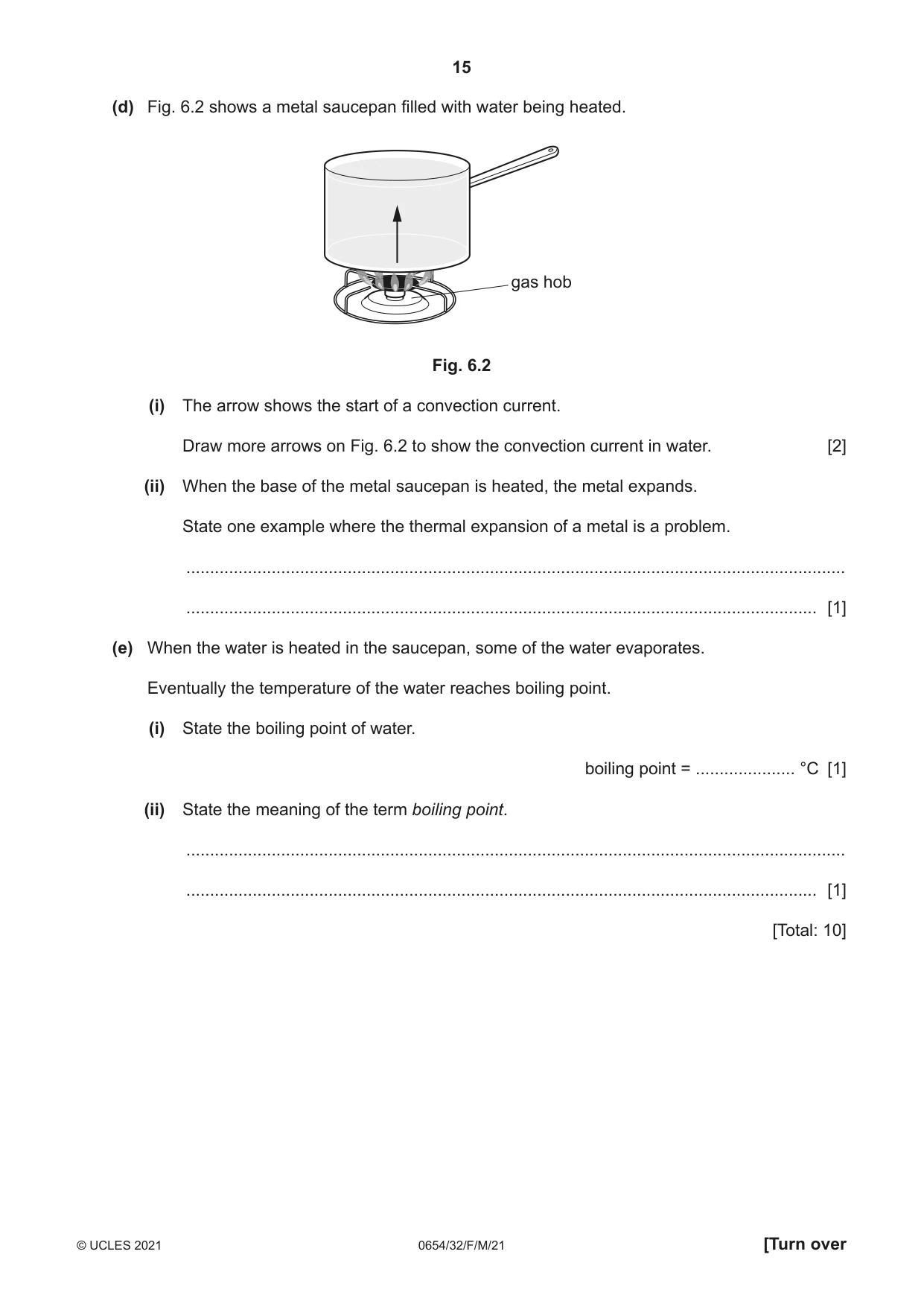 Cambridge IGCSE Sciences - Co-ordinated (Double) 0654 2021 Feb/March Paper 3 · Variant 2 question paper, page 15 of 28