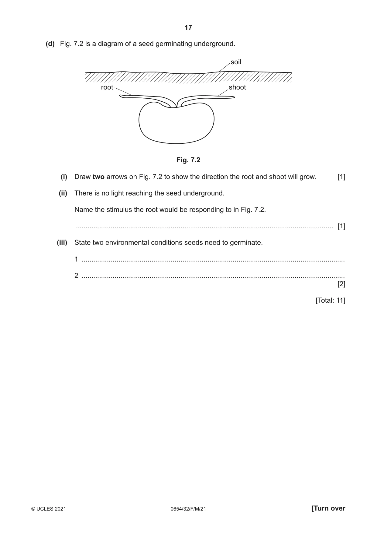 Cambridge IGCSE Sciences - Co-ordinated (Double) 0654 2021 Feb/March Paper 3 · Variant 2 question paper, page 17 of 28