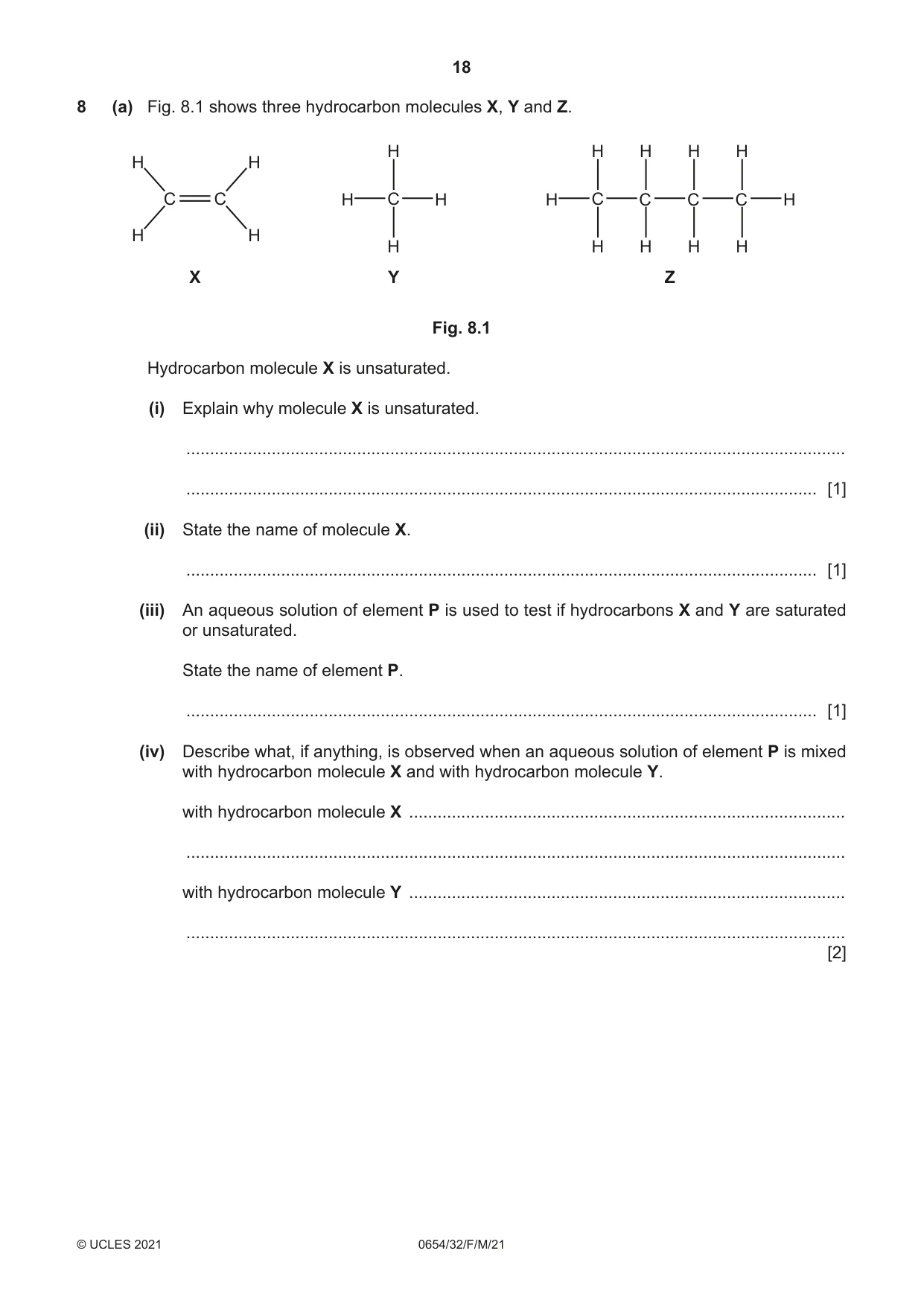 Cambridge IGCSE Sciences - Co-ordinated (Double) 0654 2021 Feb/March Paper 3 · Variant 2 question paper, page 18 of 28