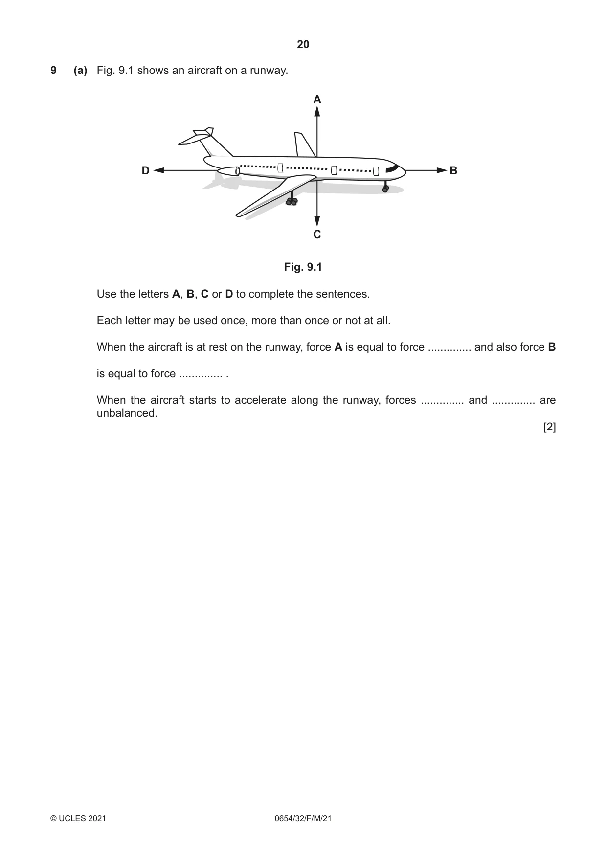 Cambridge IGCSE Sciences - Co-ordinated (Double) 0654 2021 Feb/March Paper 3 · Variant 2 question paper, page 20 of 28