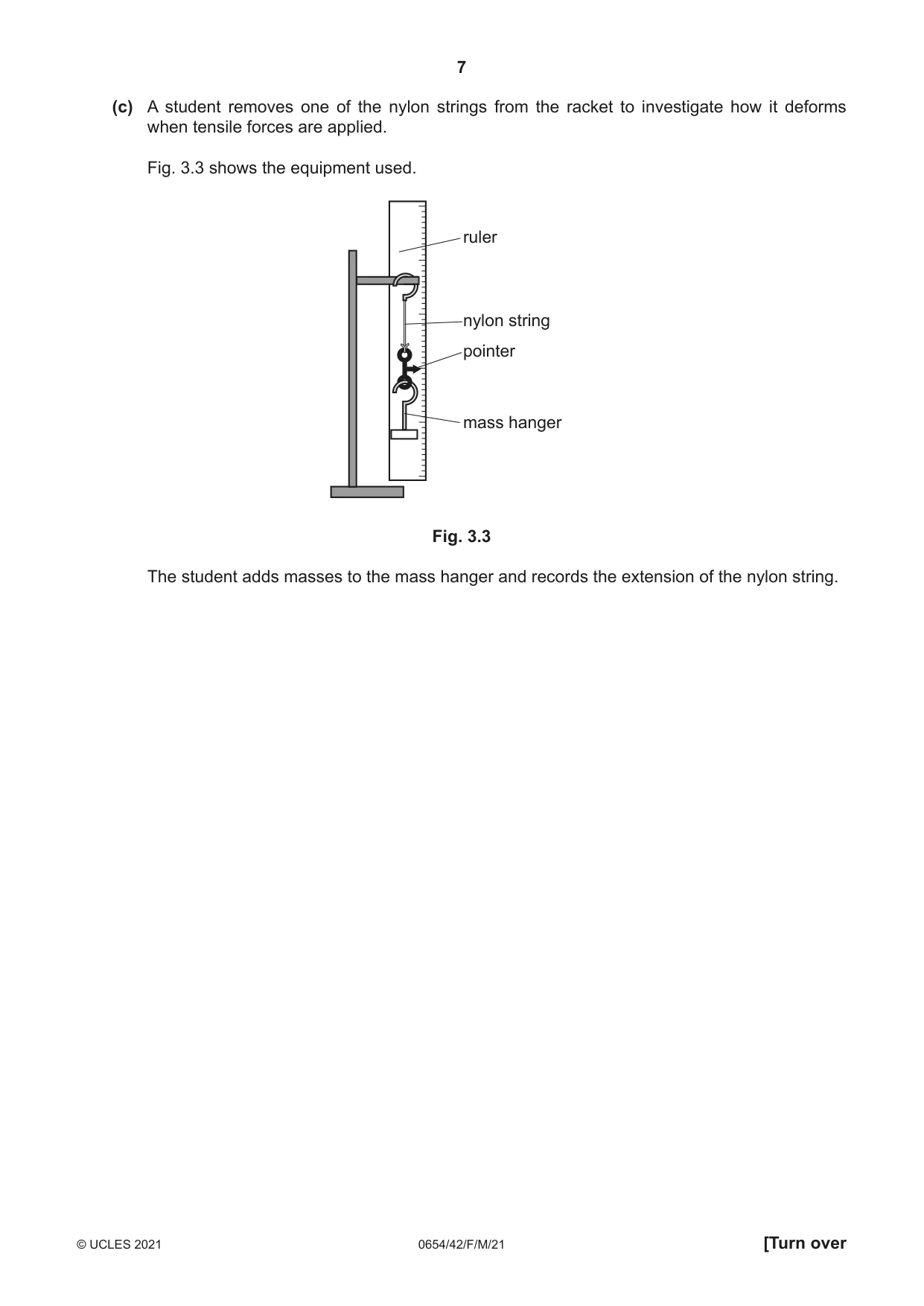 Cambridge IGCSE Sciences - Co-ordinated (Double) 0654 2021 Feb/March Paper 4 · Variant 2 question paper, page 7 of 28