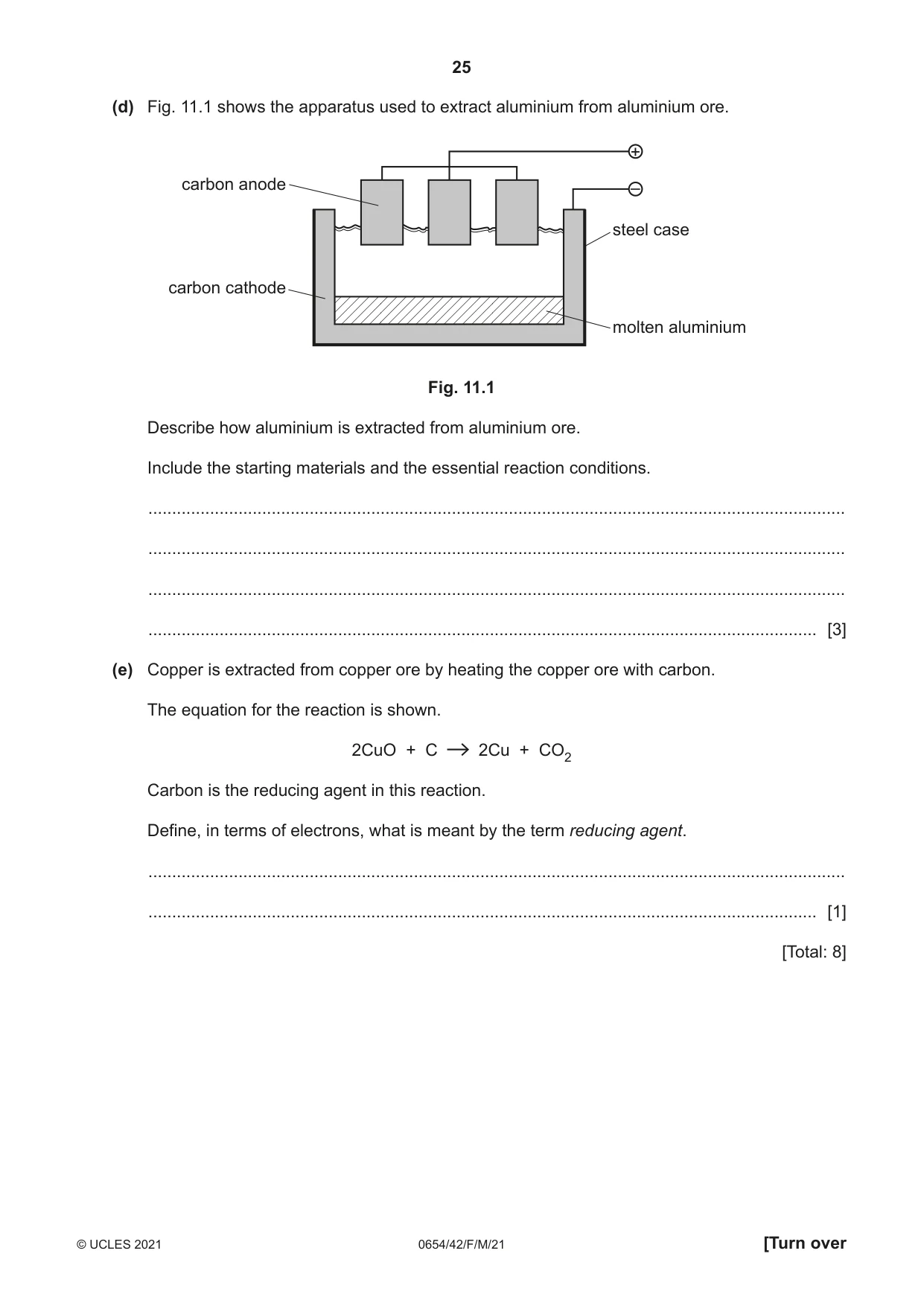 Cambridge IGCSE Sciences - Co-ordinated (Double) 0654 2021 Feb/March Paper 4 · Variant 2 question paper, page 25 of 28