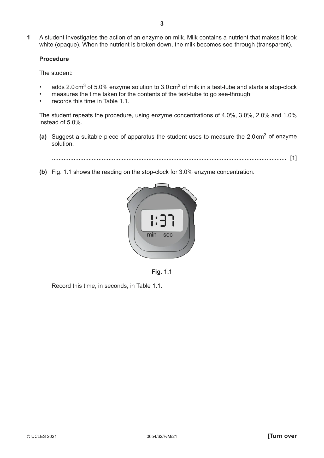 Cambridge IGCSE Sciences - Co-ordinated (Double) 0654 2021 Feb/March Paper 6 · Variant 2 question paper, page 3 of 20