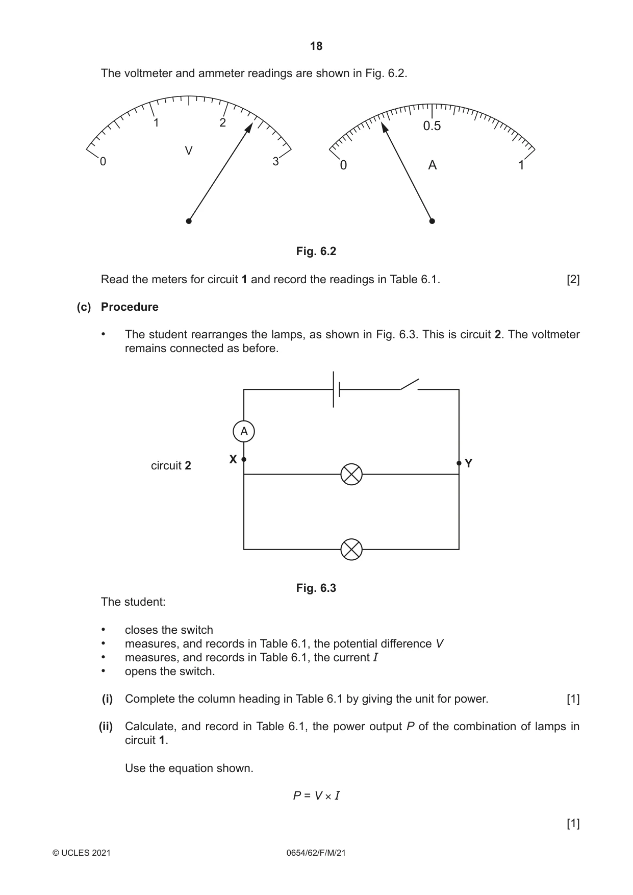Cambridge IGCSE Sciences - Co-ordinated (Double) 0654 2021 Feb/March Paper 6 · Variant 2 question paper, page 18 of 20