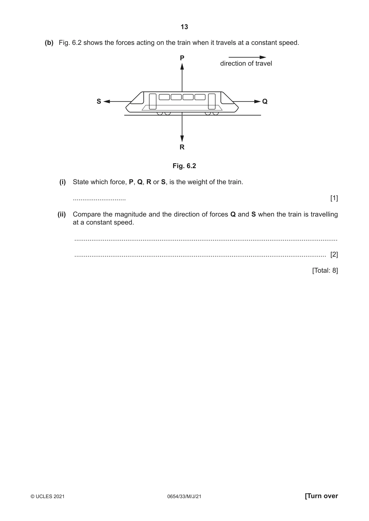 Cambridge IGCSE Sciences - Co-ordinated (Double) 0654 2021 May/June Paper 3 · Variant 3 question paper, page 13 of 28