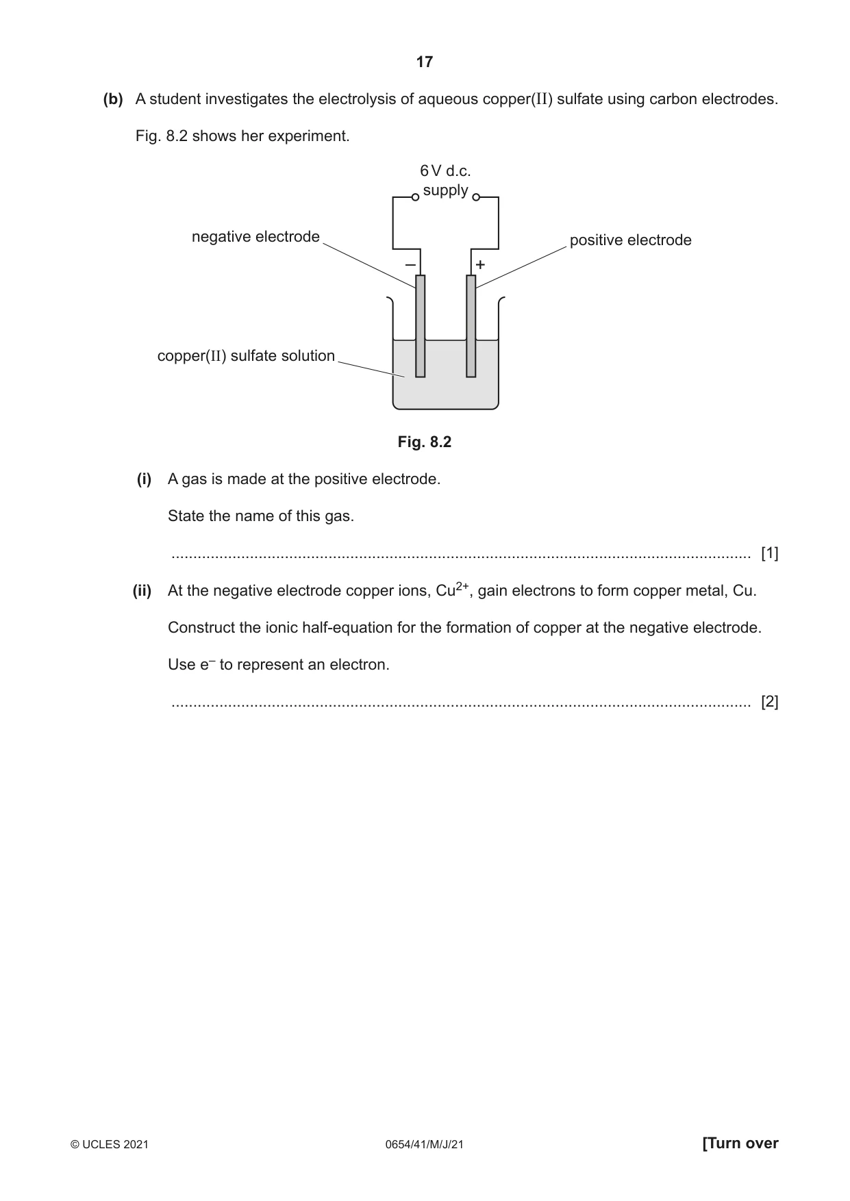 Cambridge IGCSE Sciences - Co-ordinated (Double) 0654 2021 May/June Paper 4 · Variant 1 question paper, page 17 of 28