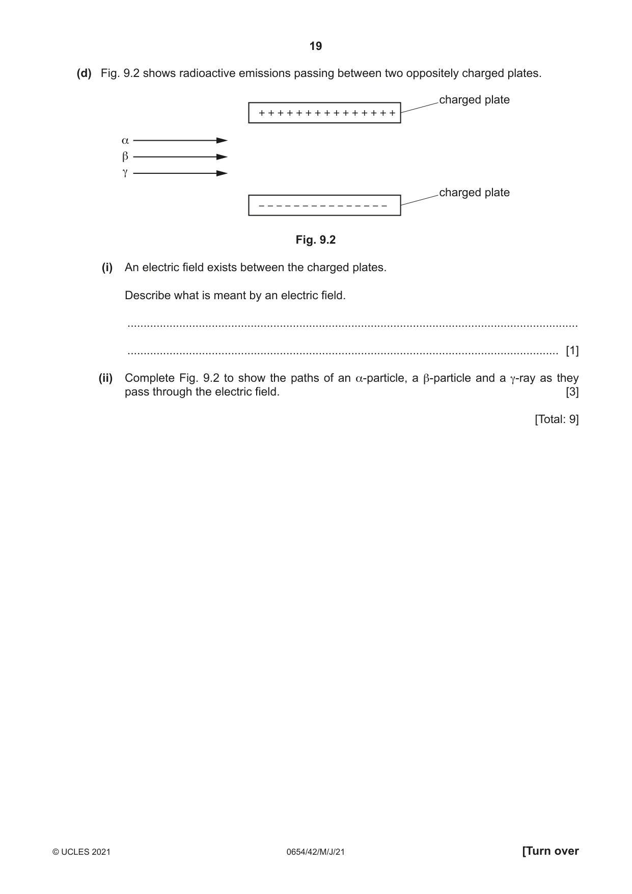 Cambridge IGCSE Sciences - Co-ordinated (Double) 0654 2021 May/June Paper 4 · Variant 2 question paper, page 19 of 28