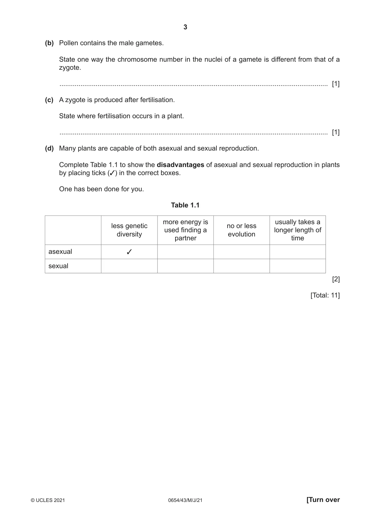 Cambridge IGCSE Sciences - Co-ordinated (Double) 0654 2021 May/June Paper 4 · Variant 3 question paper, page 3 of 28