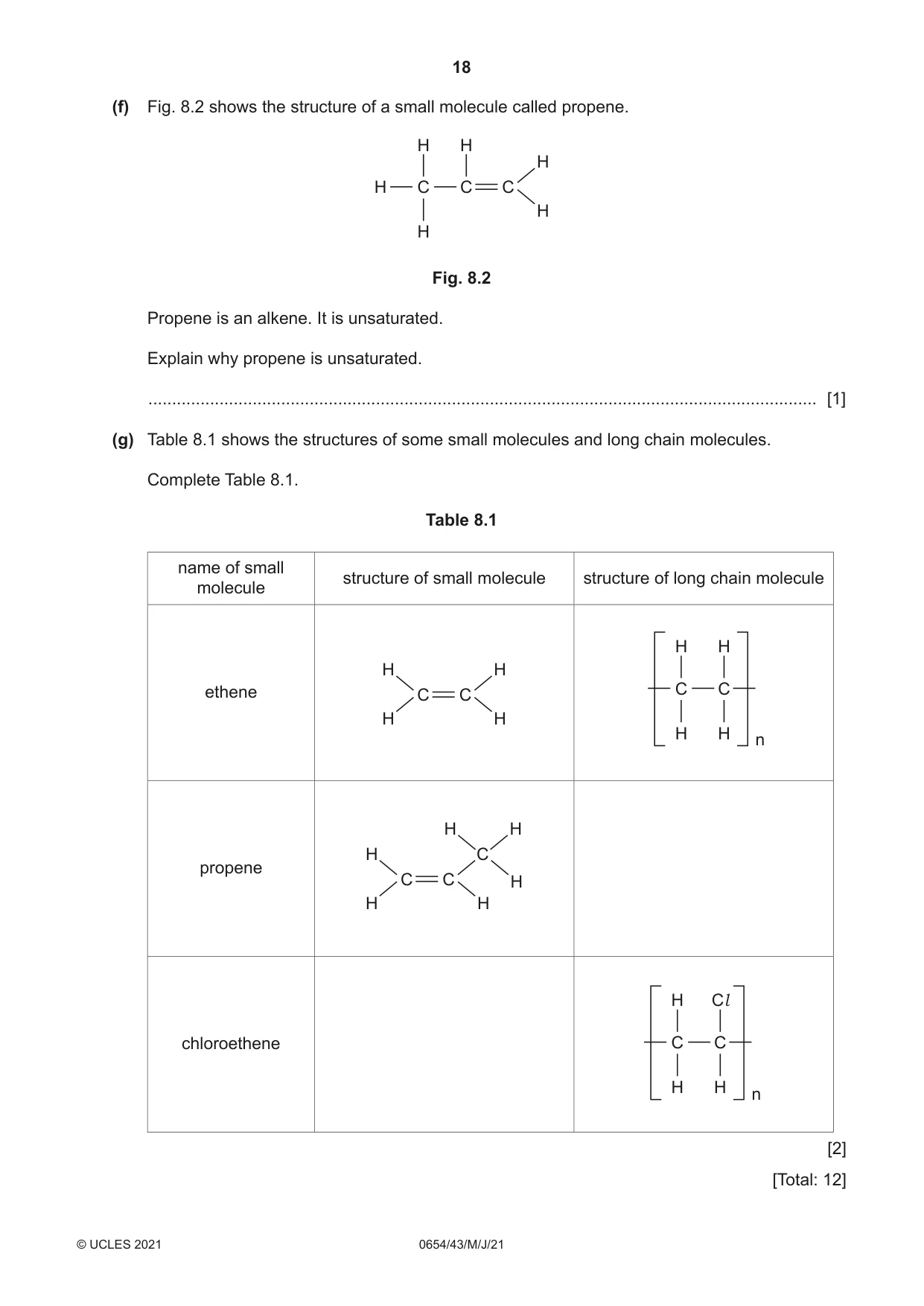 Cambridge IGCSE Sciences - Co-ordinated (Double) 0654 2021 May/June Paper 4 · Variant 3 question paper, page 18 of 28