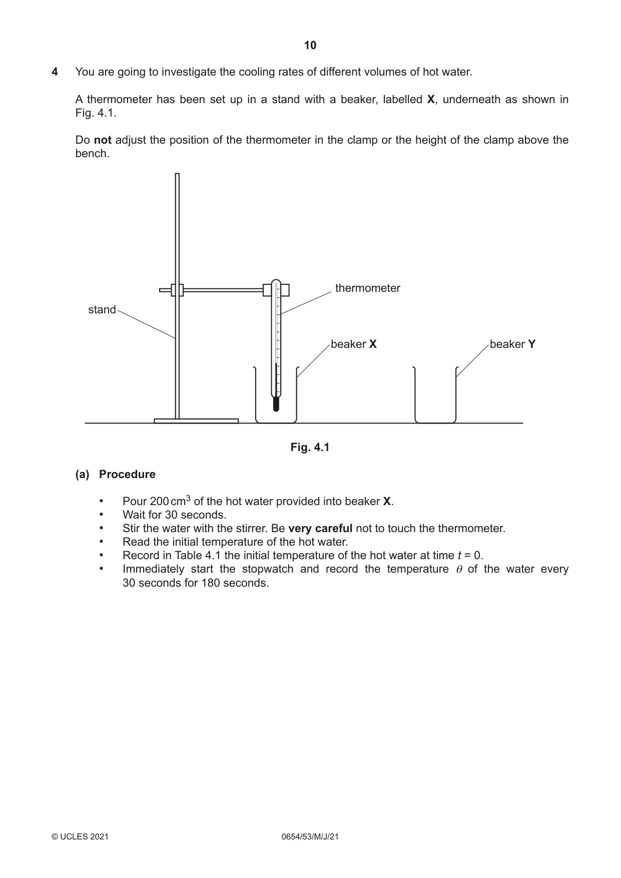 Cambridge IGCSE Sciences - Co-ordinated (Double) 0654 2021 May/June Paper 5 · Variant 3 question paper, page 10 of 16