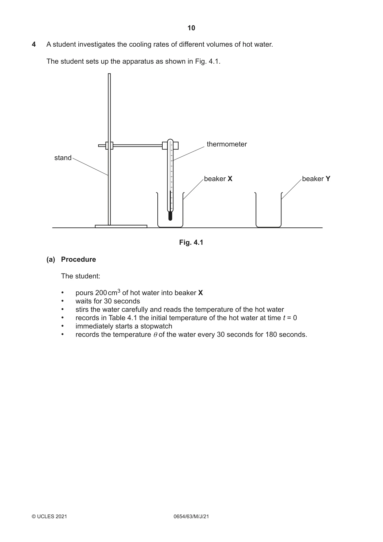 Cambridge IGCSE Sciences - Co-ordinated (Double) 0654 2021 May/June Paper 6 · Variant 3 question paper, page 10 of 16