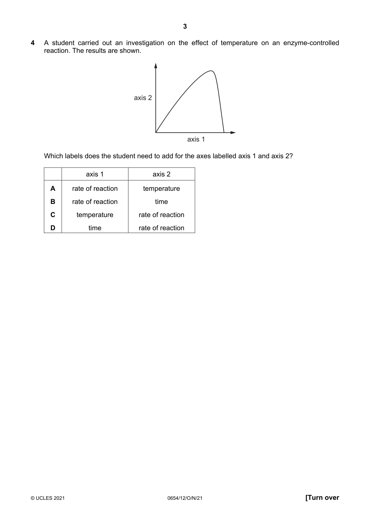 Cambridge IGCSE Sciences - Co-ordinated (Double) 0654 2021 Oct/Nov Paper 1 · Variant 2 question paper, page 3 of 20