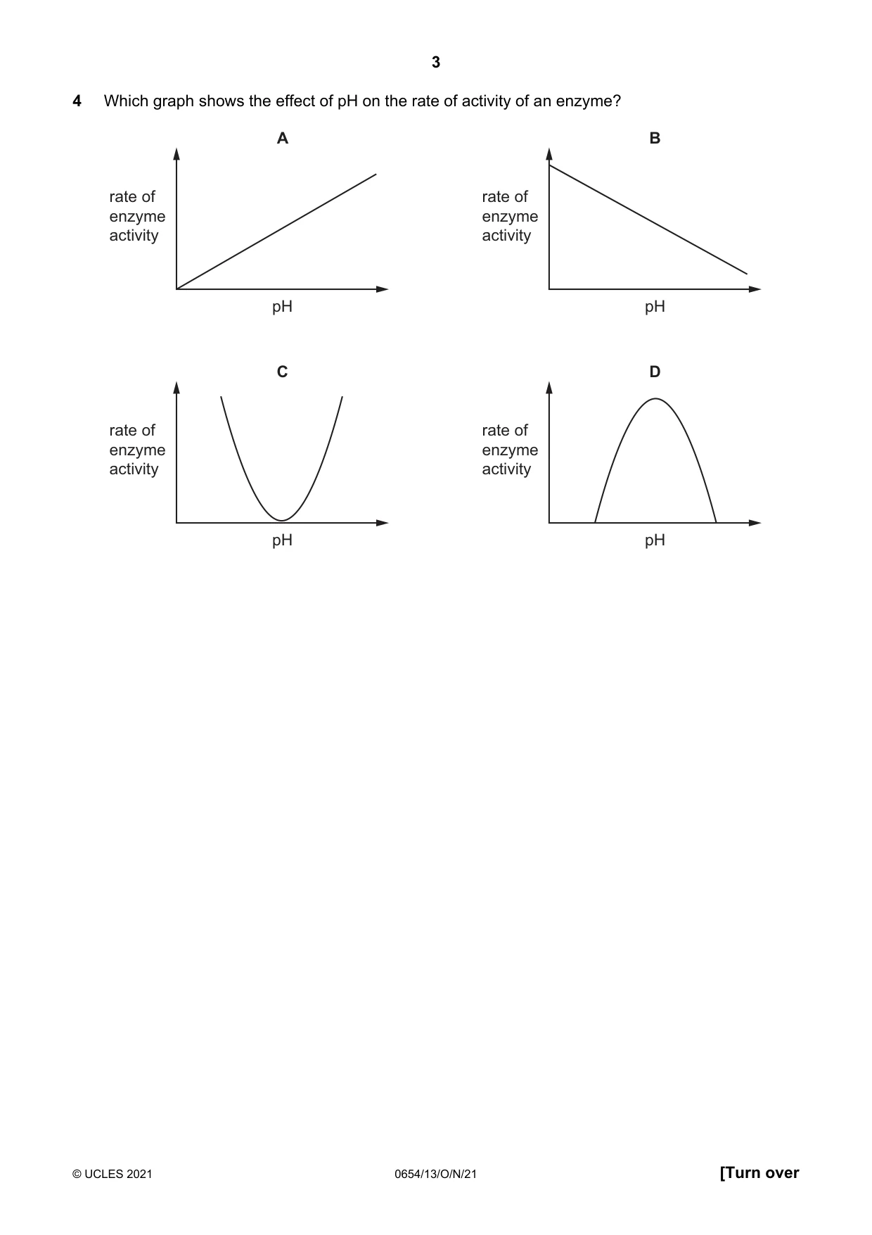 Cambridge IGCSE Sciences - Co-ordinated (Double) 0654 2021 Oct/Nov Paper 1 · Variant 3 question paper, page 3 of 16