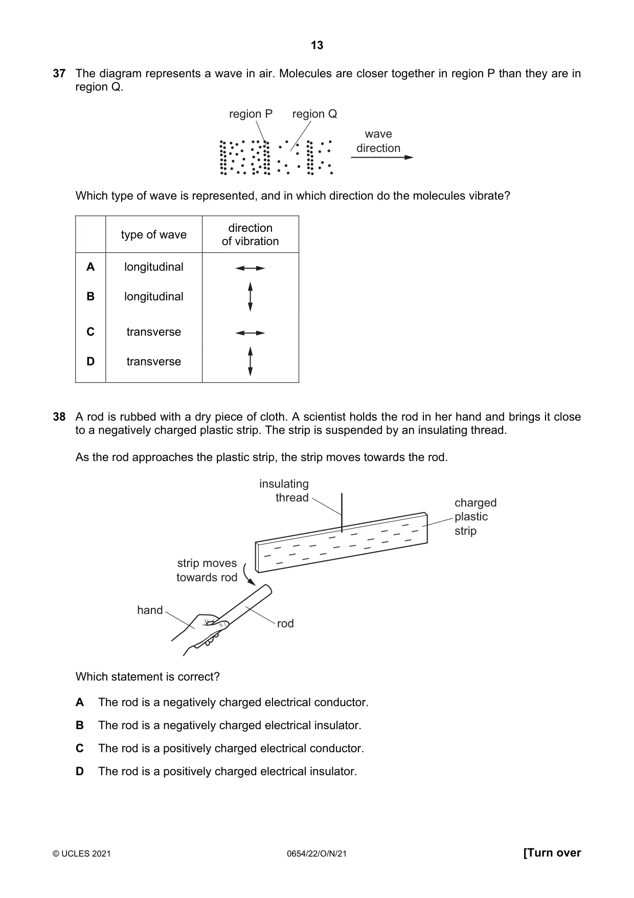 Cambridge IGCSE Sciences - Co-ordinated (Double) 0654 2021 Oct/Nov Paper 2 · Variant 2 question paper, page 13 of 16