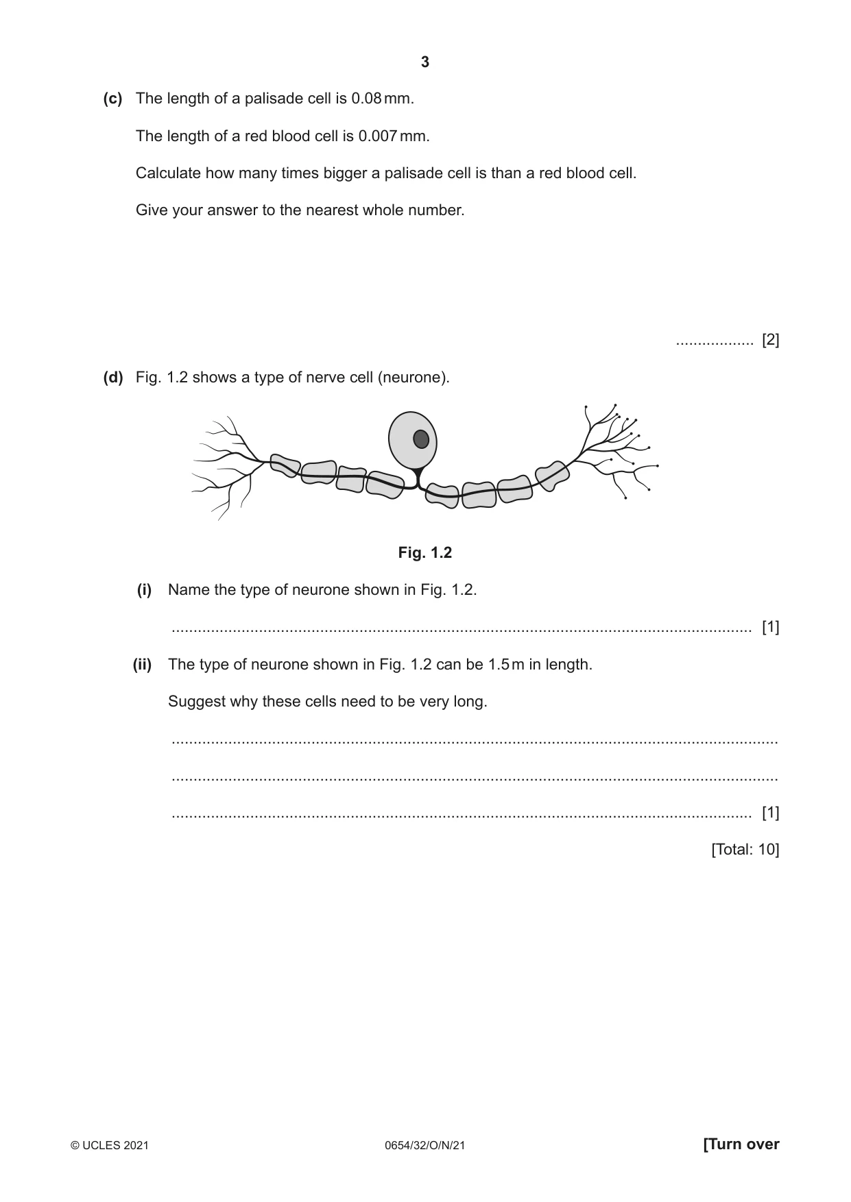 Cambridge IGCSE Sciences - Co-ordinated (Double) 0654 2021 Oct/Nov Paper 3 · Variant 2 question paper, page 3 of 28
