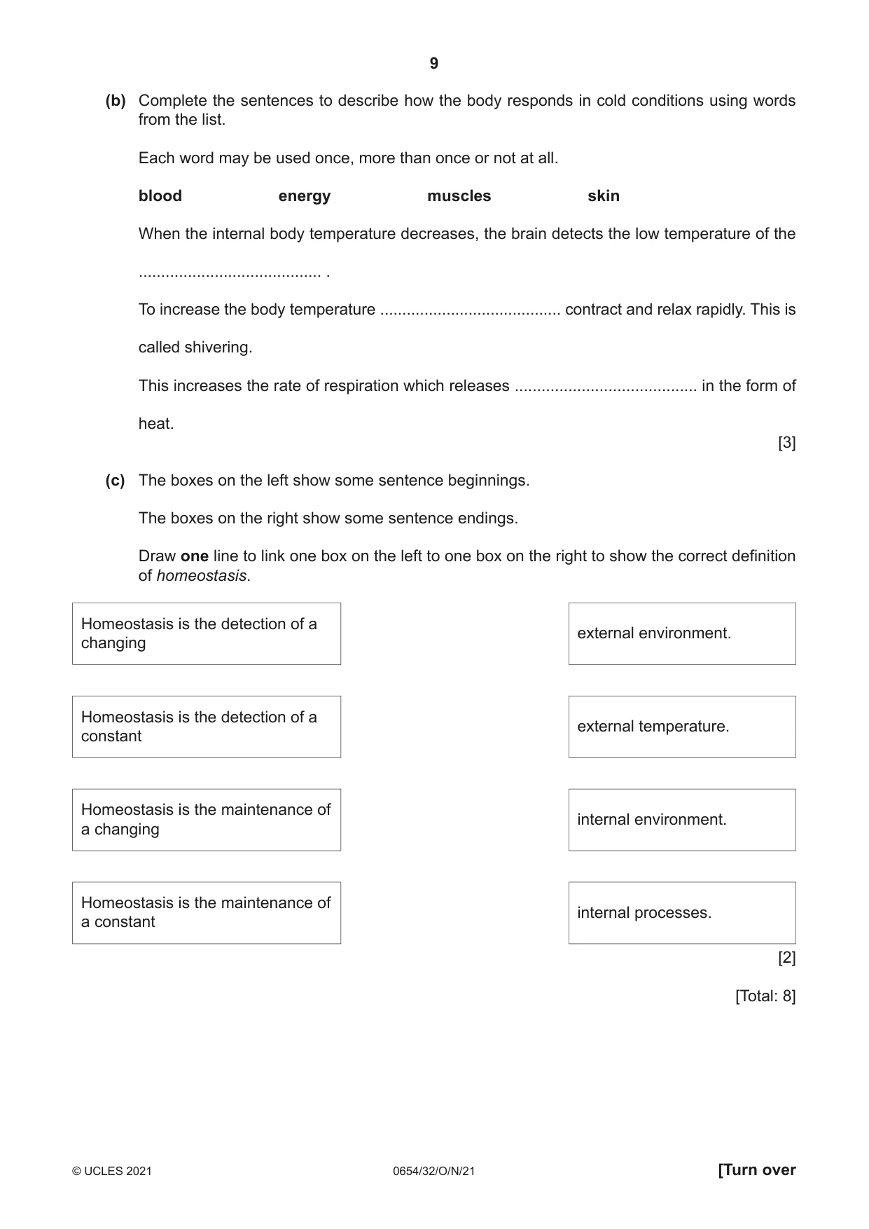 Cambridge IGCSE Sciences - Co-ordinated (Double) 0654 2021 Oct/Nov Paper 3 · Variant 2 question paper, page 9 of 28