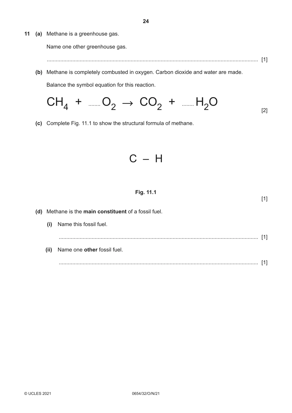 Cambridge IGCSE Sciences - Co-ordinated (Double) 0654 2021 Oct/Nov Paper 3 · Variant 2 question paper, page 24 of 28