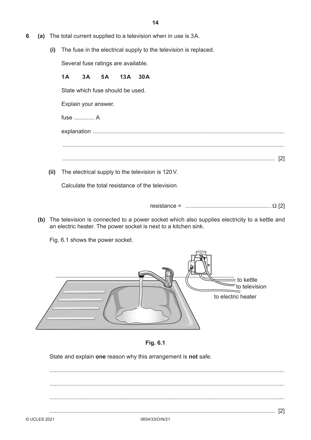 Cambridge IGCSE Sciences - Co-ordinated (Double) 0654 2021 Oct/Nov Paper 3 · Variant 3 question paper, page 14 of 28