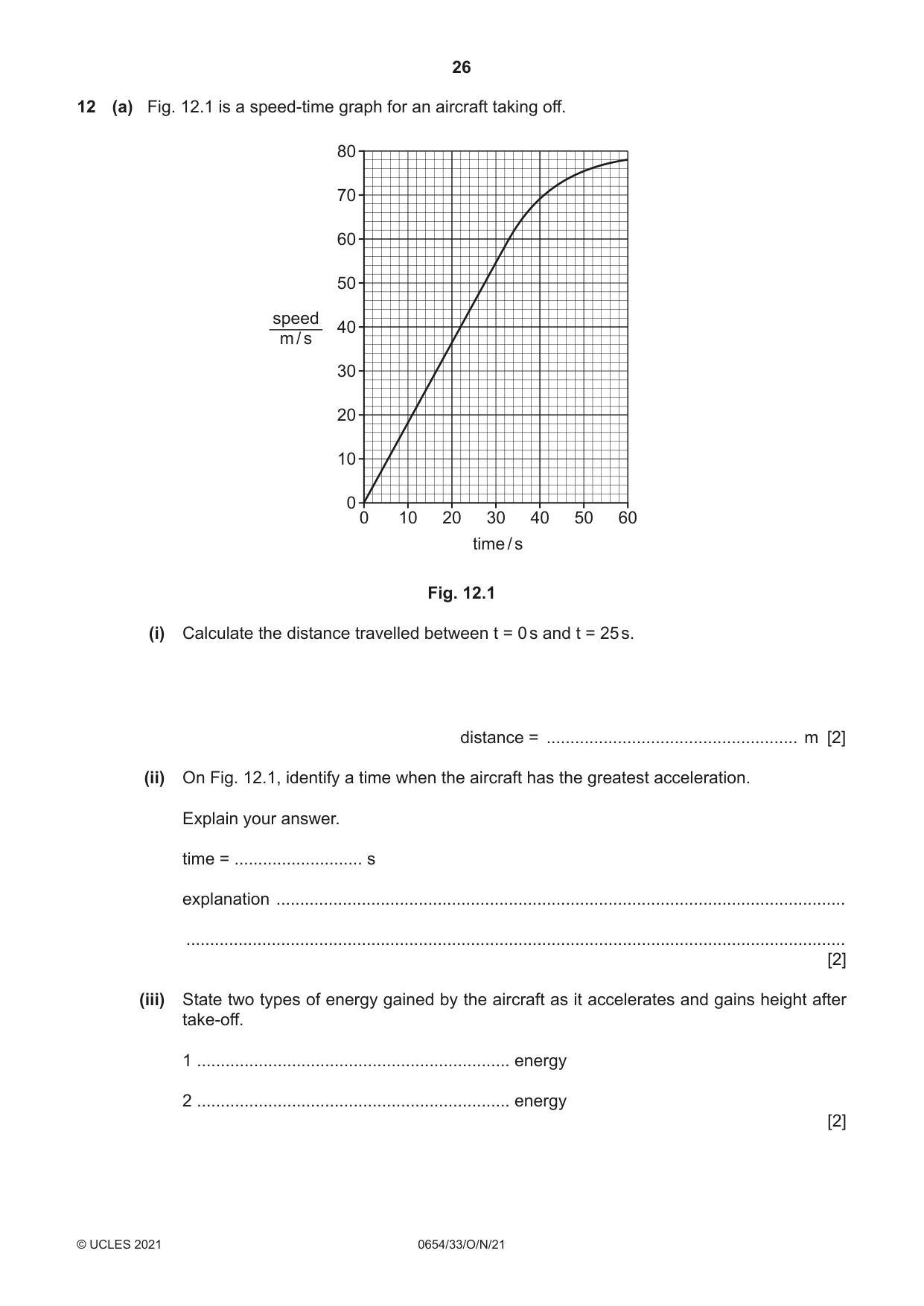 Cambridge IGCSE Sciences - Co-ordinated (Double) 0654 2021 Oct/Nov Paper 3 · Variant 3 question paper, page 26 of 28