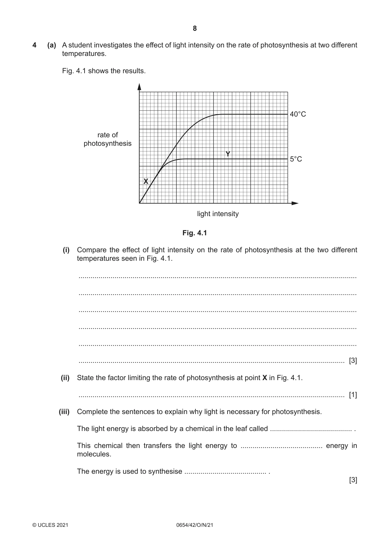 Cambridge IGCSE Sciences - Co-ordinated (Double) 0654 2021 Oct/Nov Paper 4 · Variant 2 question paper, page 8 of 28